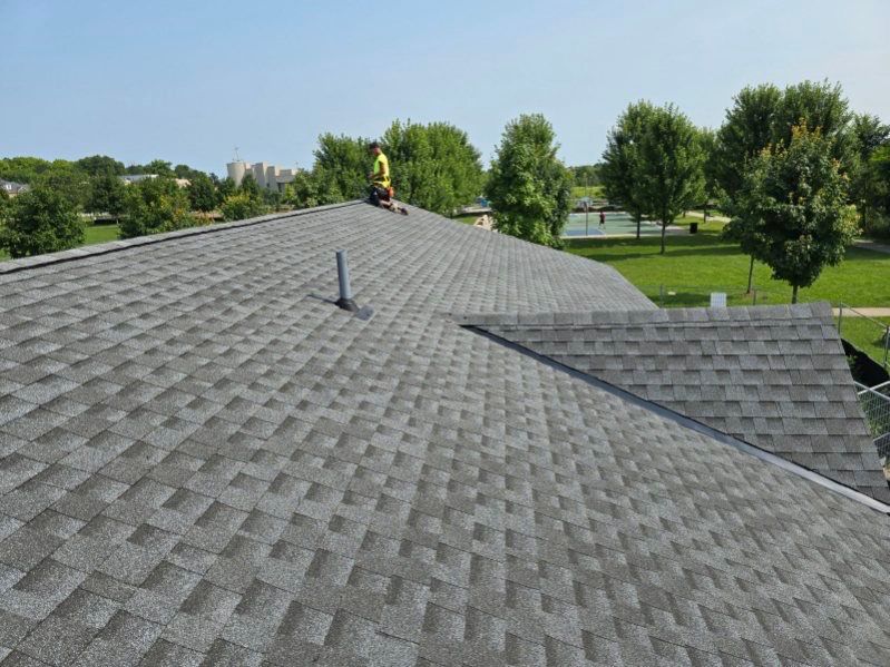 Commercial Roofing Installation using Gaf Timberline Shingles  by Jay Carter Roofing & Sheet Metal