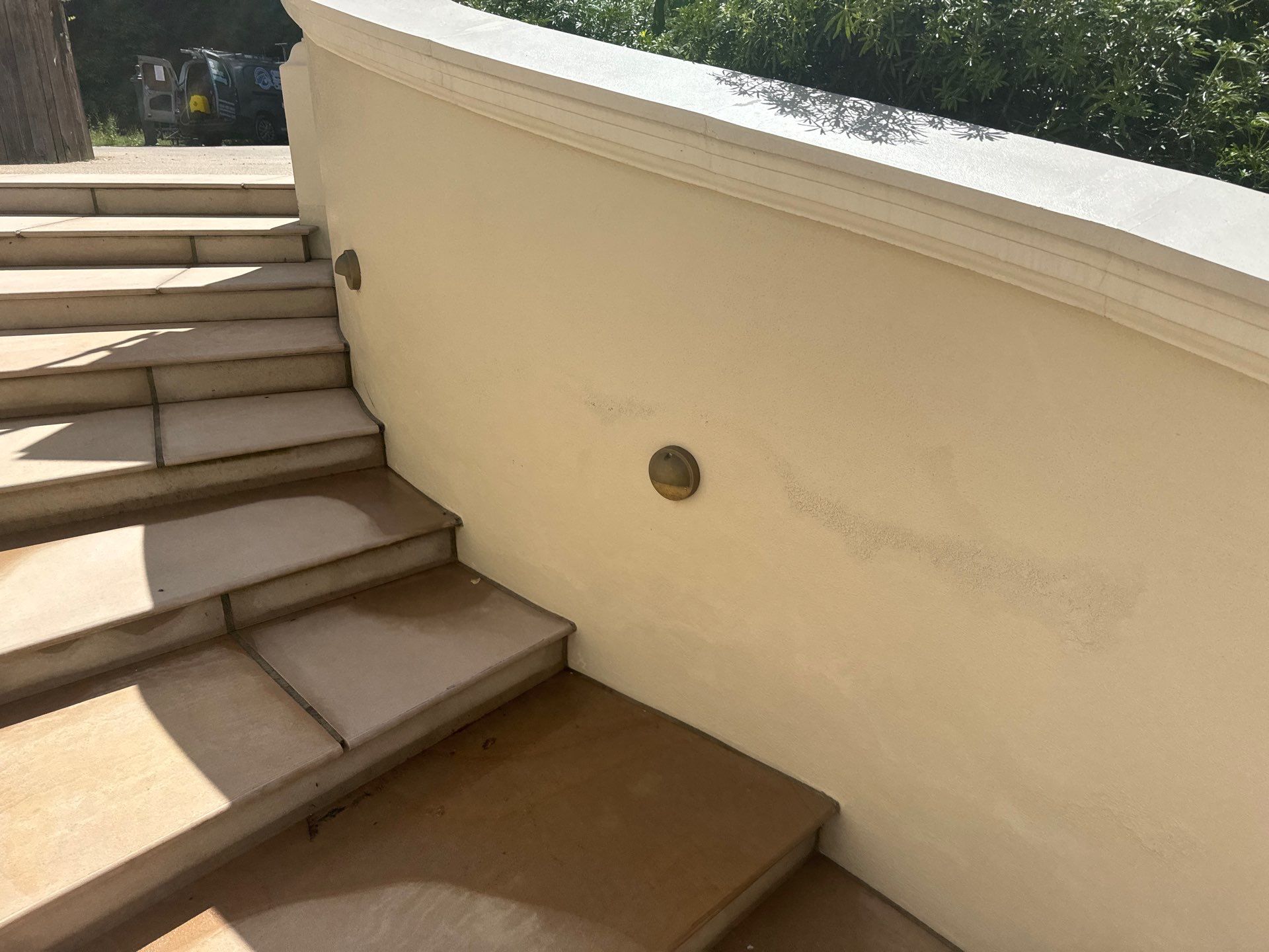 Render Clean using Honda 15lpm Low Pressure Washing Machine by Ges Exterior Cleaning ltd