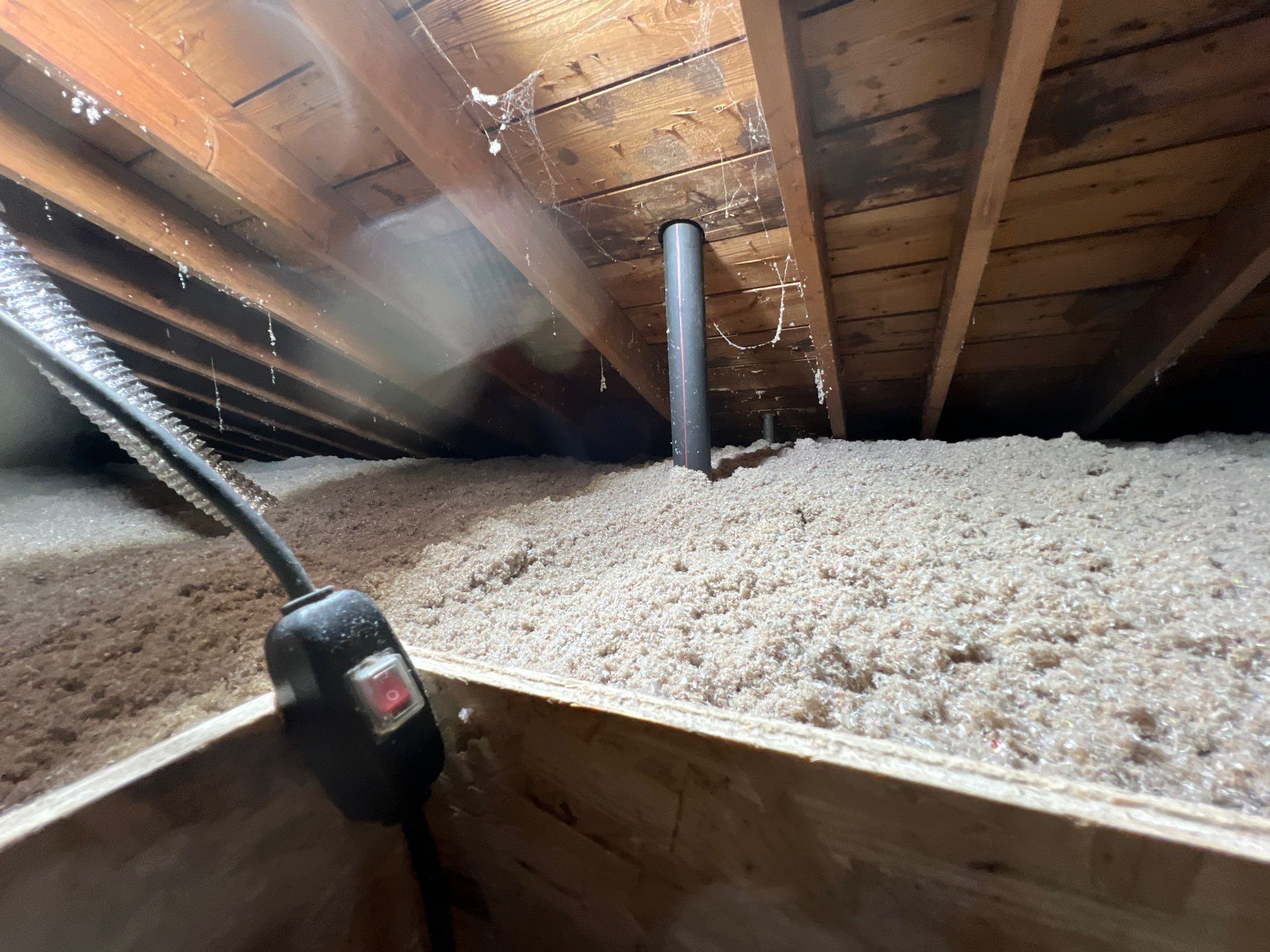 Attic insulation upgrade for new furnace in Bridgeville, PA 15017 by Home Environment Solutions