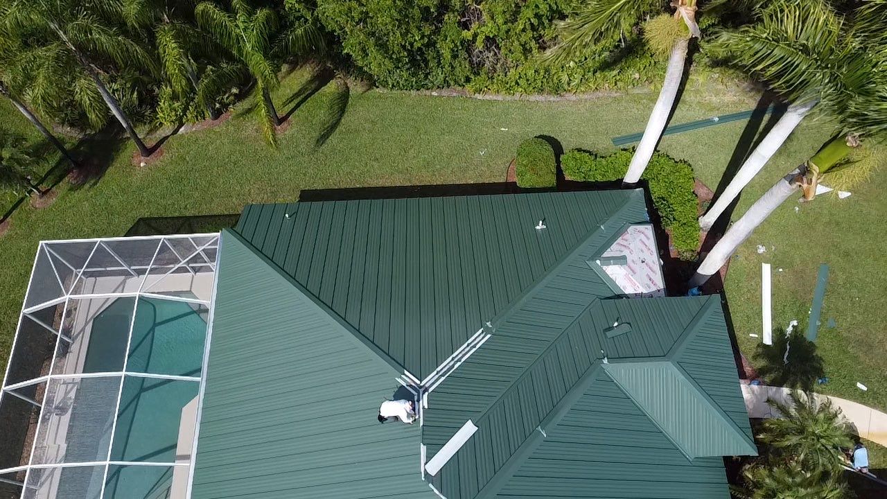 Kynar (Color Coated) Standing Seam Metal Roof Replacement by Sailfish Roofing