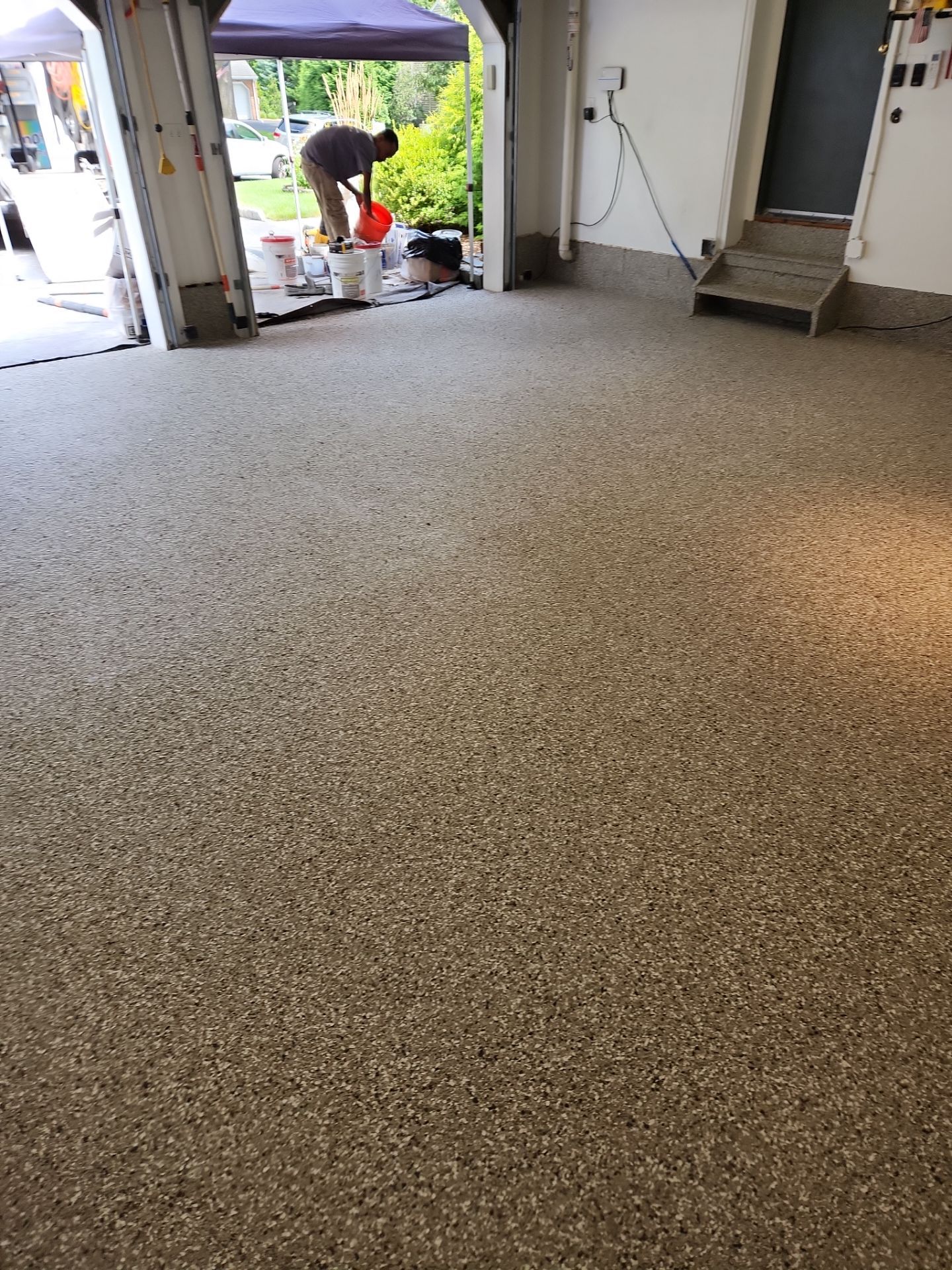 Garage Floor Coating and Crack Repair in Ramsey, New Jersey by Spectrum Painting, LLC