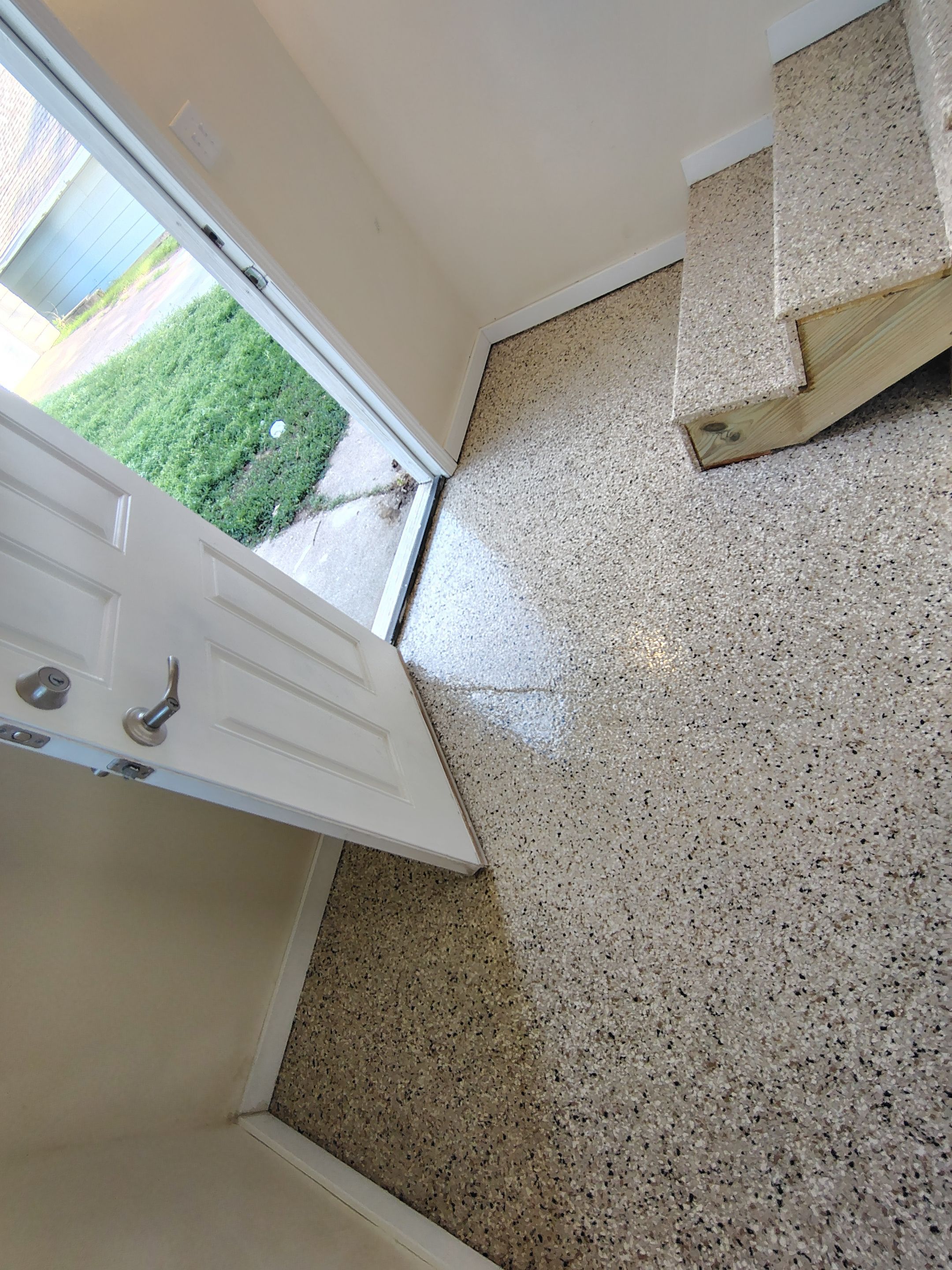 Comprehensive Basement Concrete Floor Coating and Crack Repair in Sioux Falls by Select Painting, Coatings & Garage Cabinets