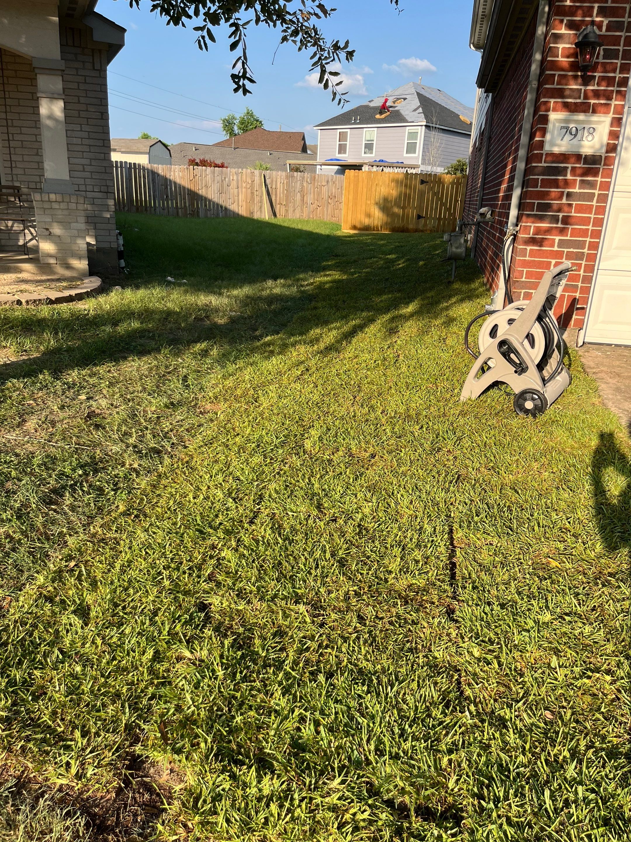 Sandra — Front & Backyard Leveling, Drainage, and Sod Transformation by Texas Urban Elements