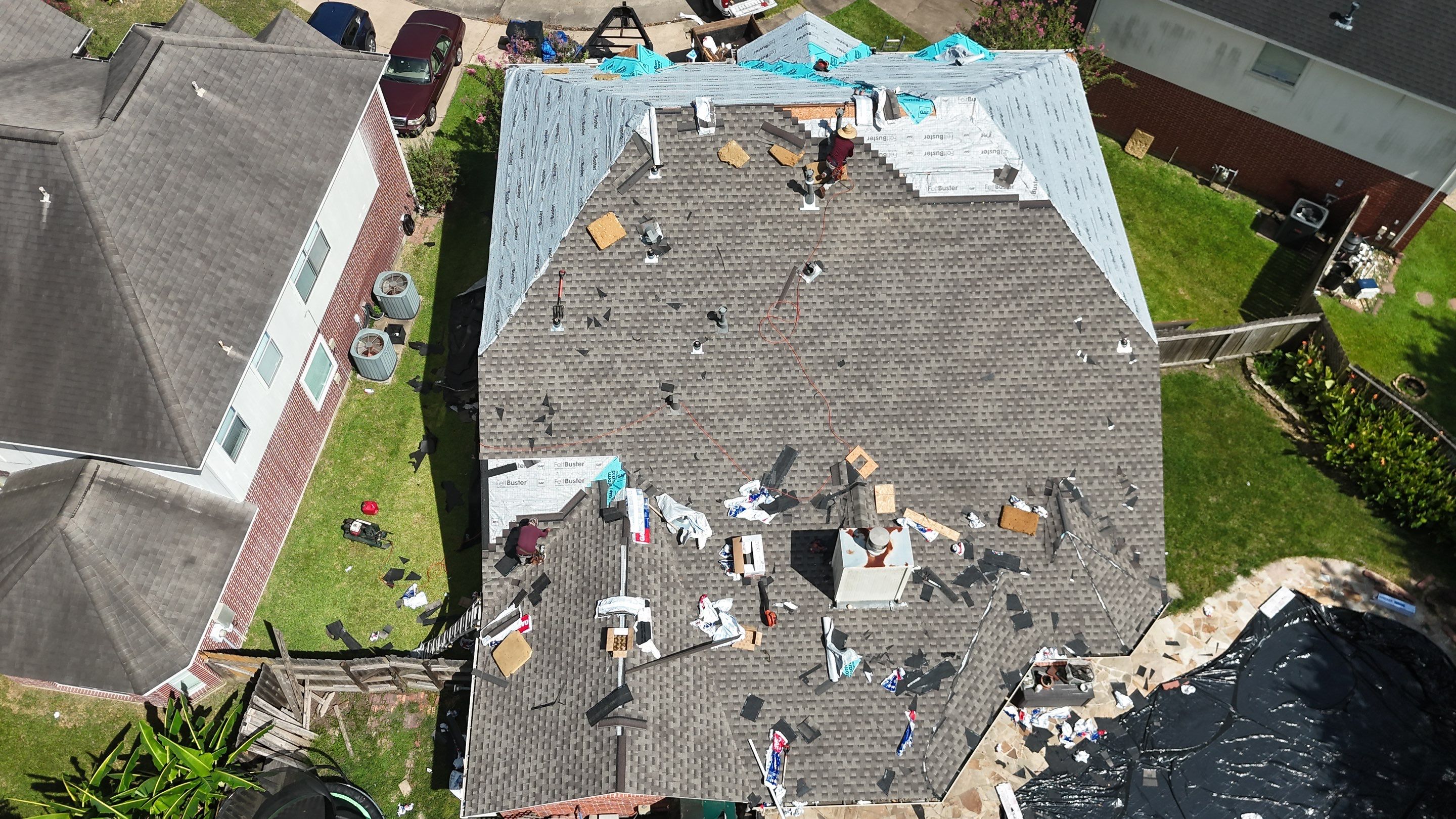Roof Replacement for Two-Story Brick Home in Katy, TX by Onit Roofing LLC