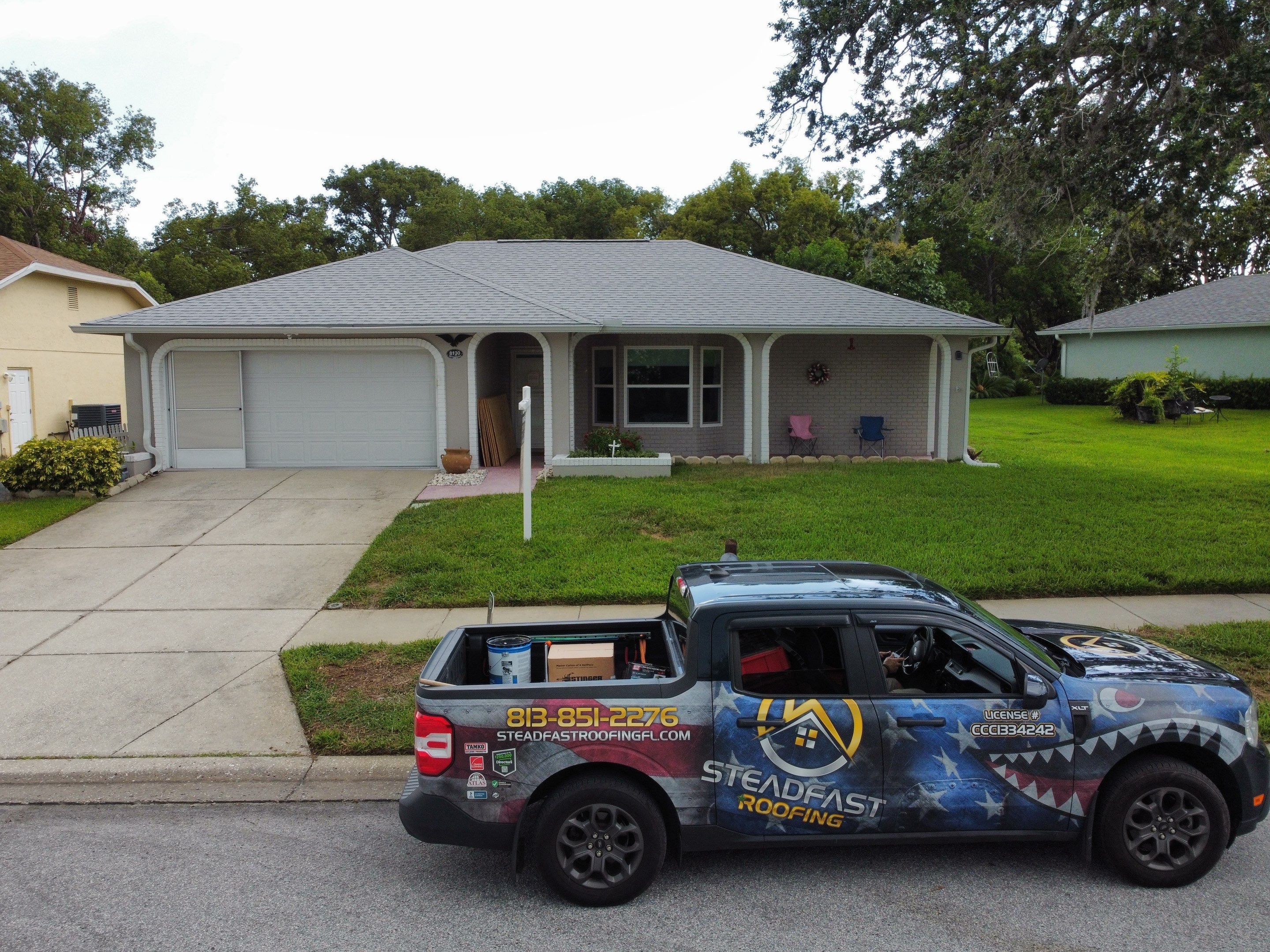 Roof Replacement in Port Richey, FL. by Steadfast Roofing