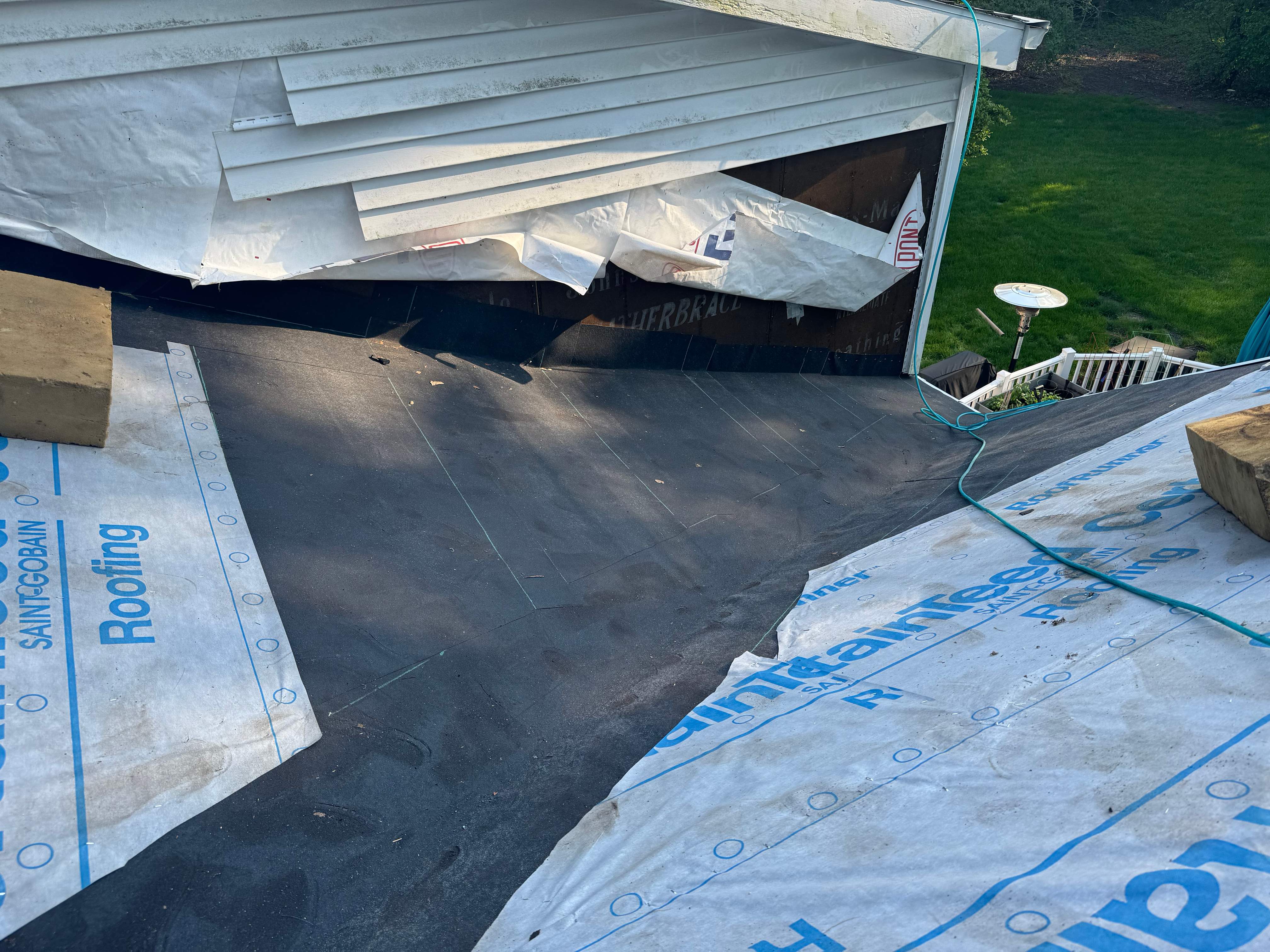 Residential Roofing Installation using Certainteed Landmark ClimateFlex by GRACCO