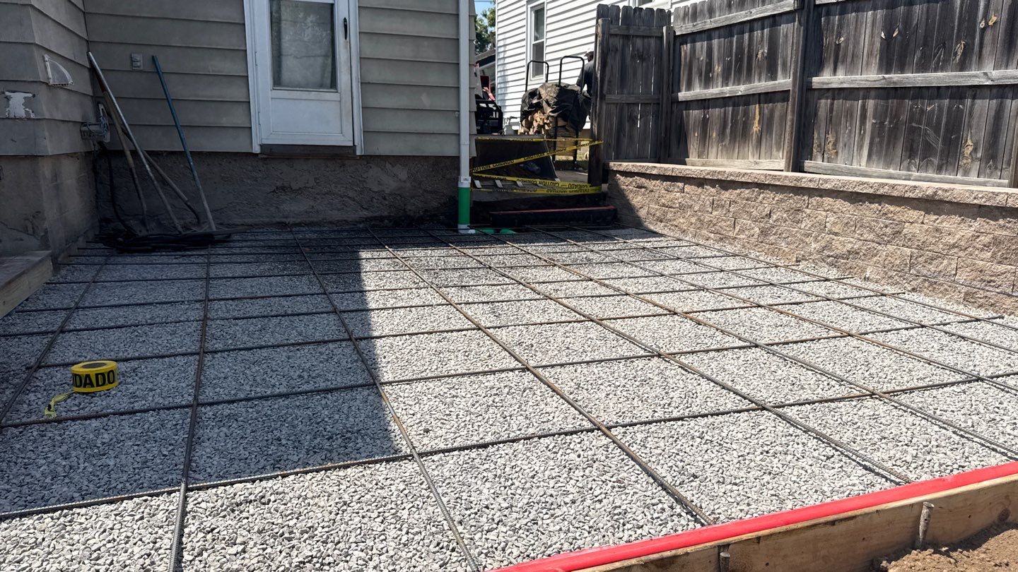 Broom Finish Patio  by NG Masonry & Construction LLC