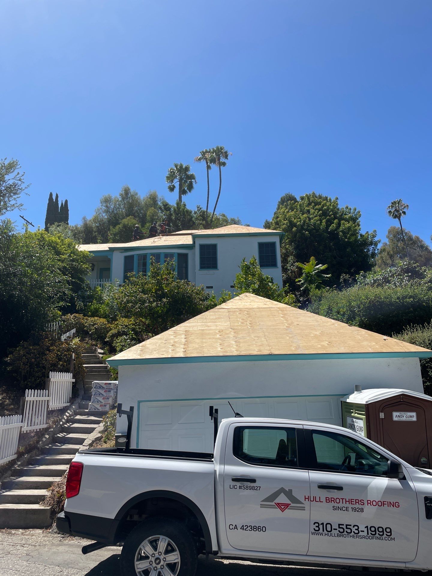 Residential Reroofing and New Sheathing Installation in Sherman Oaks, CA by Hull Brothers Roofing