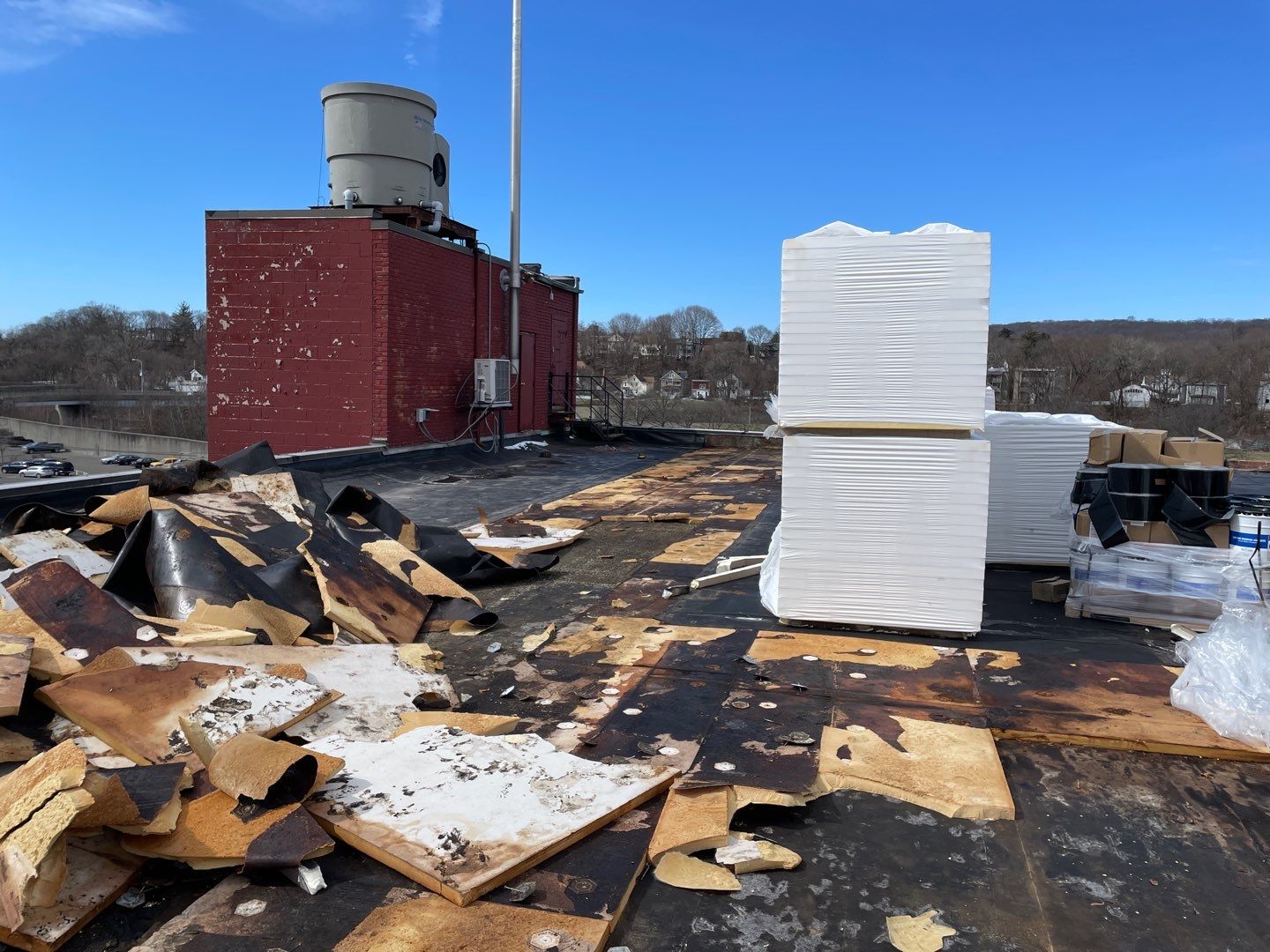 Commercial Roofing Installation using EPDM  by A Plus Exterior