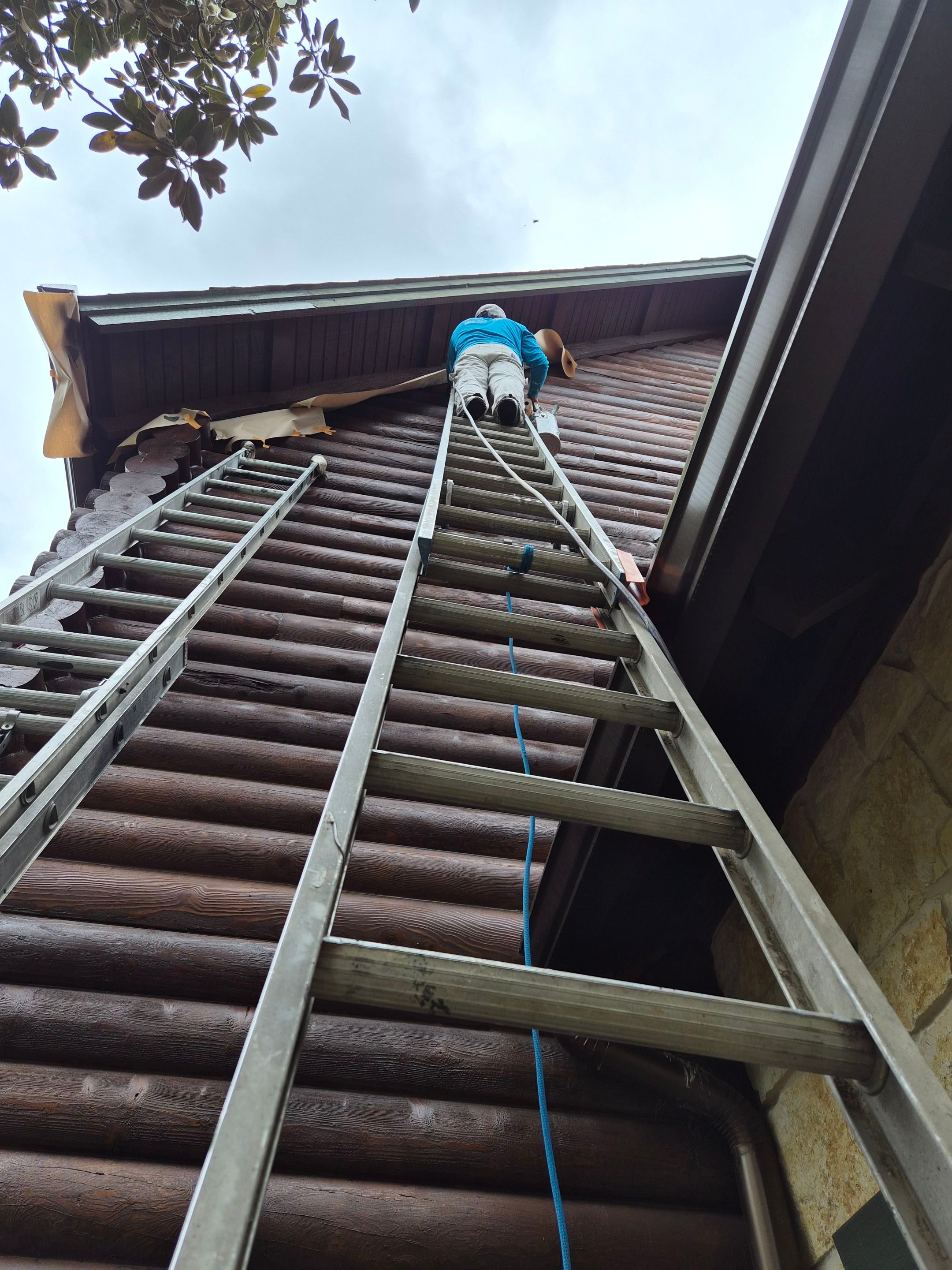 A Complete Exterior Refresh for a Custom Log Home & Property in Alba, Texas by Quality Coats Painting