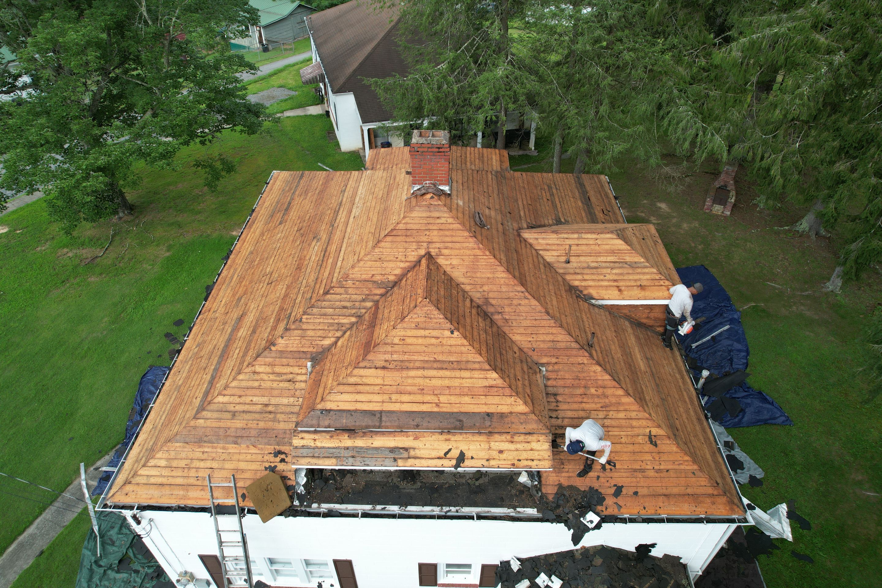 Residential Roofing Installation using GAF TImberline HDZ Hickory by Rainstoppers Roofing