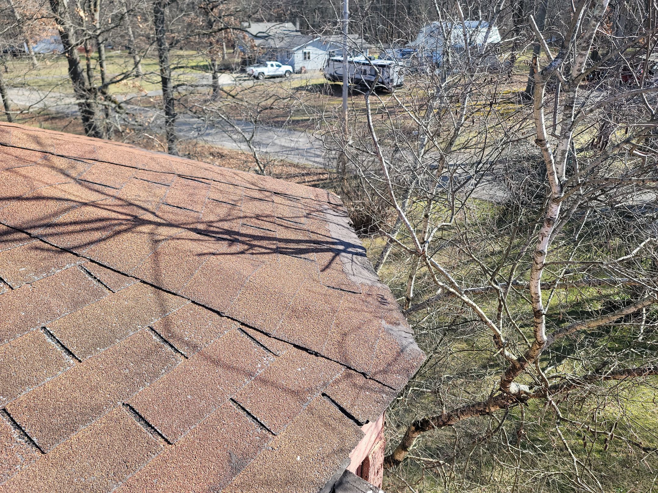 Atlas Pinnacle, Color, Burnt Hickory, Drip Edge, Color, Royal Brown by Eagle Eye Roofing