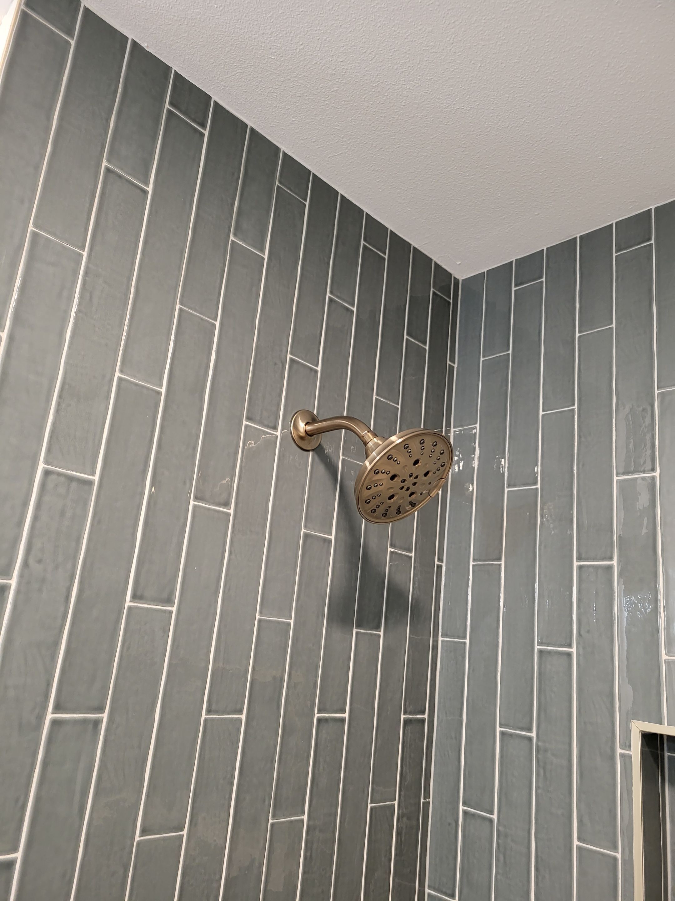 Northwood Bathroom Remodel with Vertical Stack Tile Shower by Legacy Bath and Kitchen