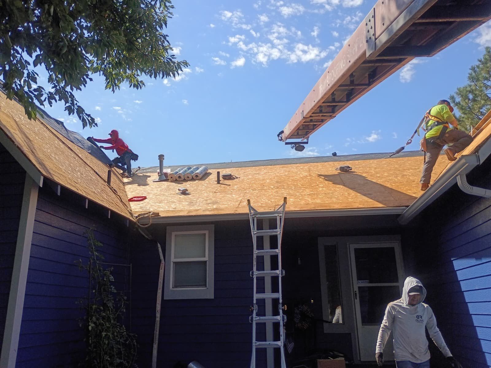 Complete Residential Roof Replacement and Sheathing Repair in Boise by Olive Roofing