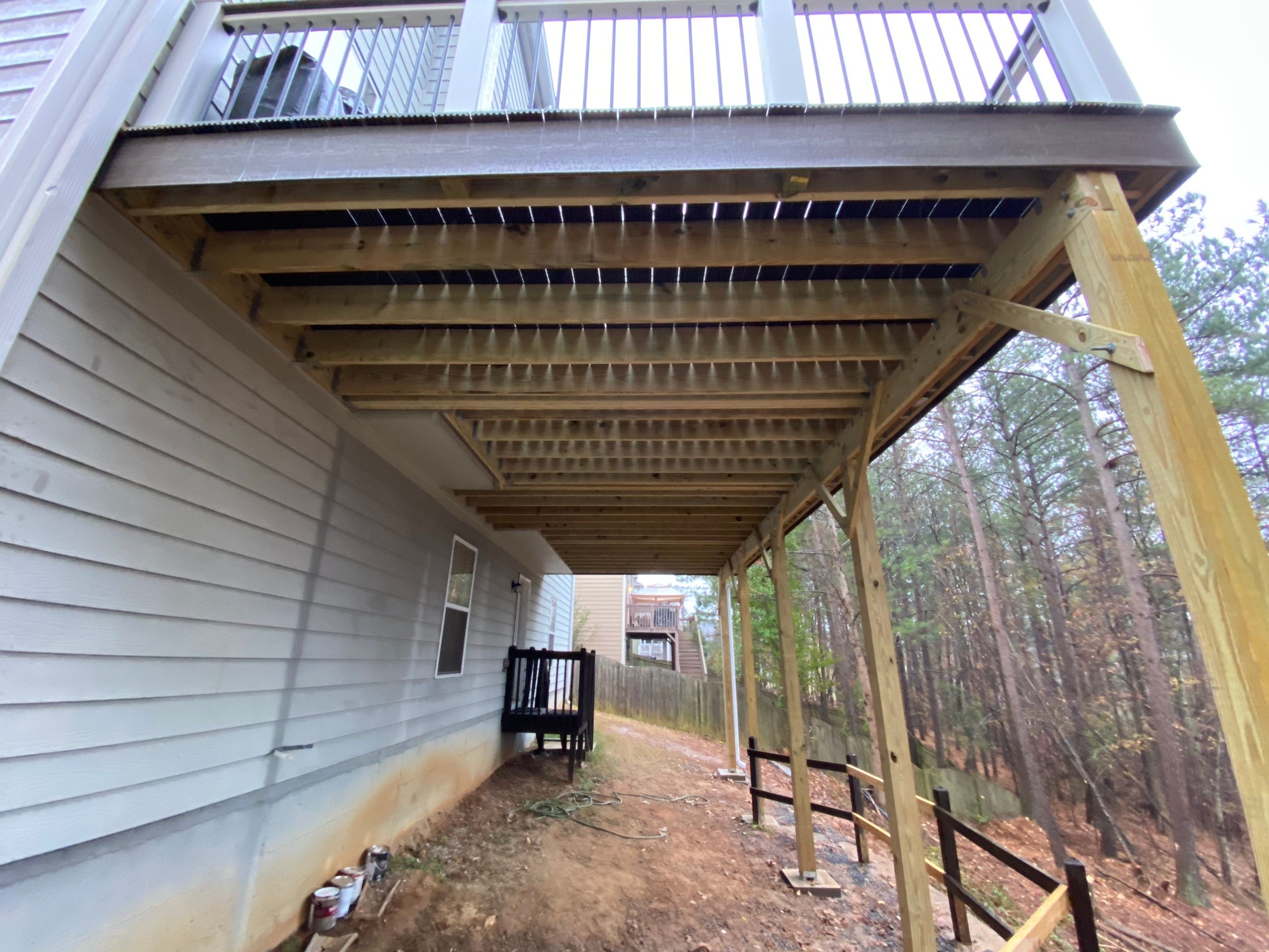 Elevated Screened Porch and Composite Deck Installation in Dallas by Swift Home Renovations