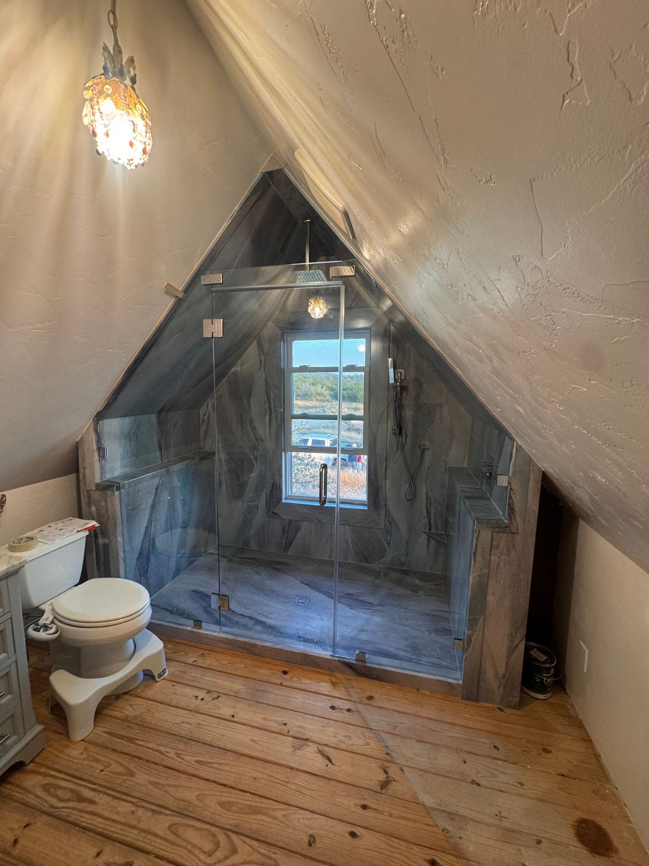 Bathroom remodel in Fredericksburg by Lane Lauritsen - The Hill Country, Texas