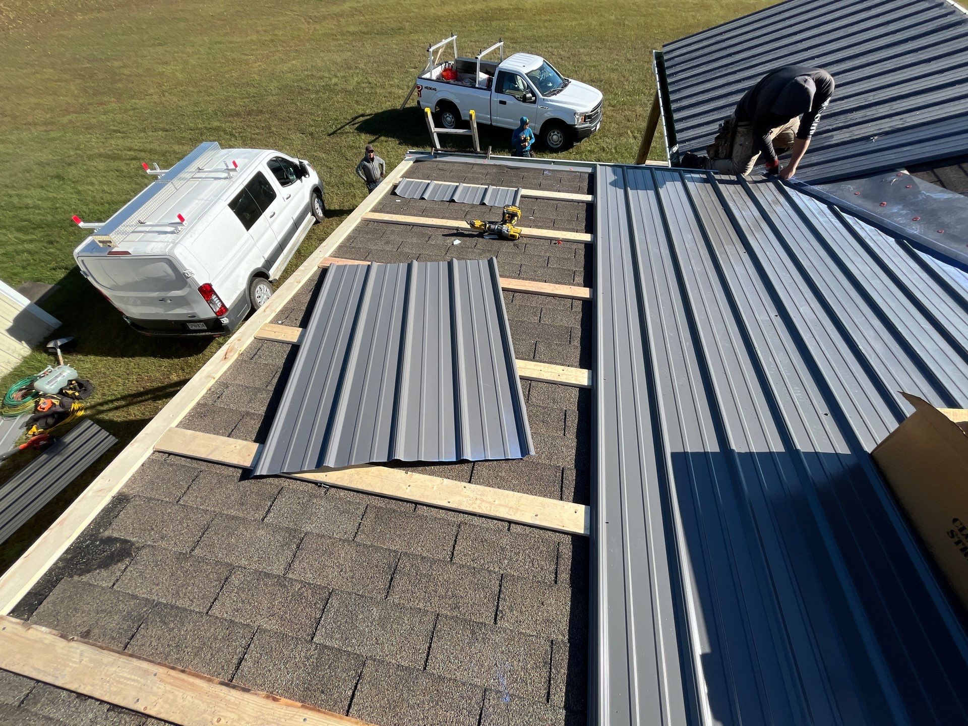 Residential Roofing Install - 29 Gauge G-Rib Metal  by Titan Commercial & Residential Roofing 