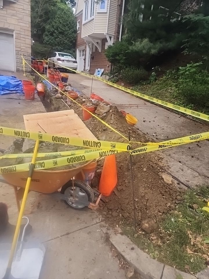 Replace failed gas line from gas connection at street to new meter by Sureway Comfort John Wilcox Plumbing Heating Cooling