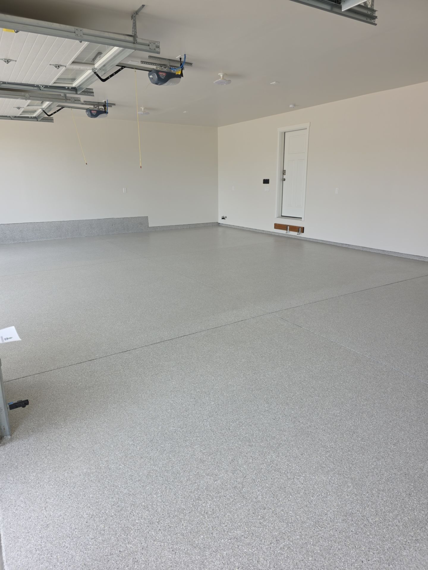 Garage Transformation using Limestone Hybrid by Croc Coatings, LLC