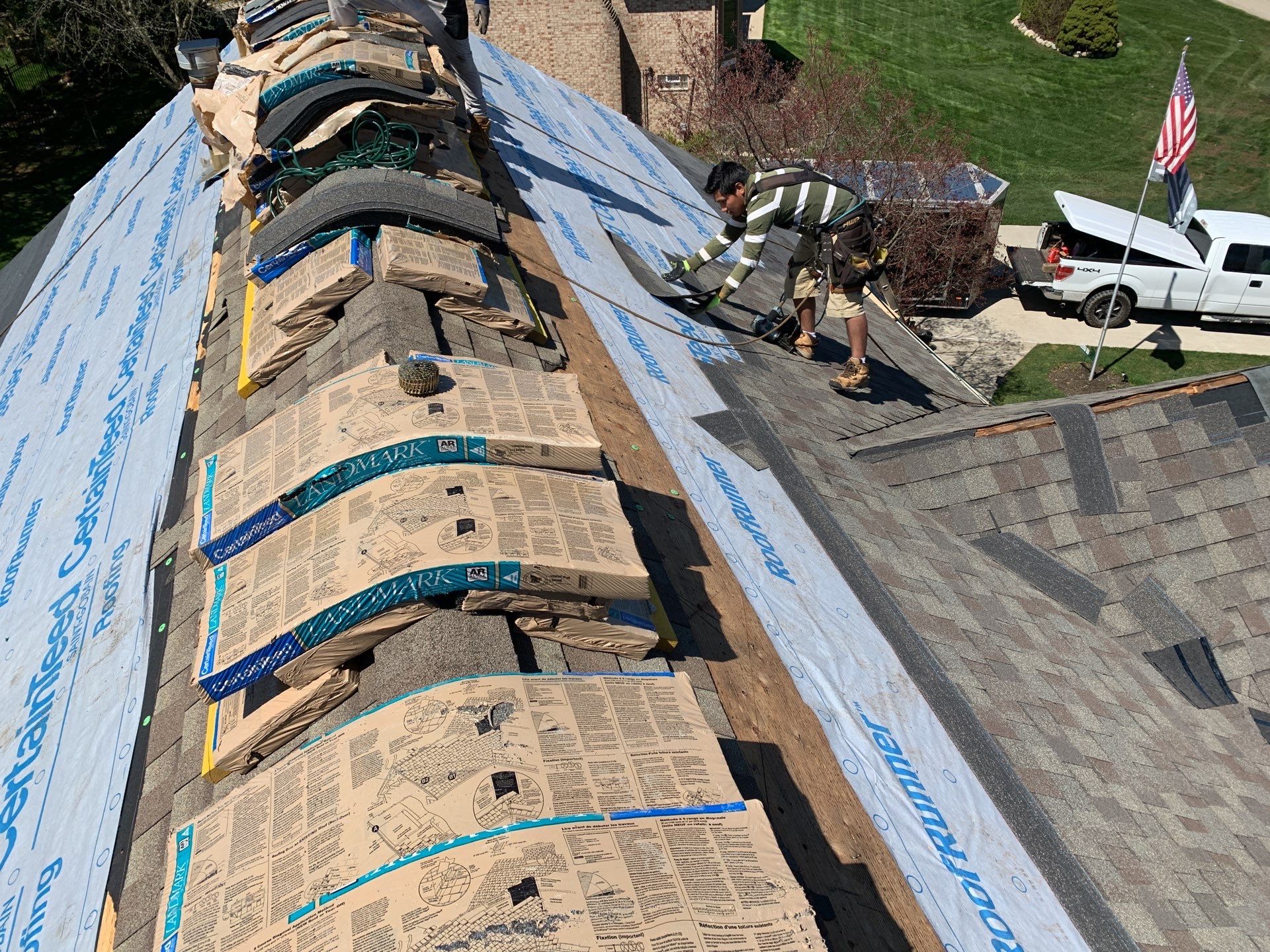 Roof Replacement using CertainTeed Landmark by 180 Contractors