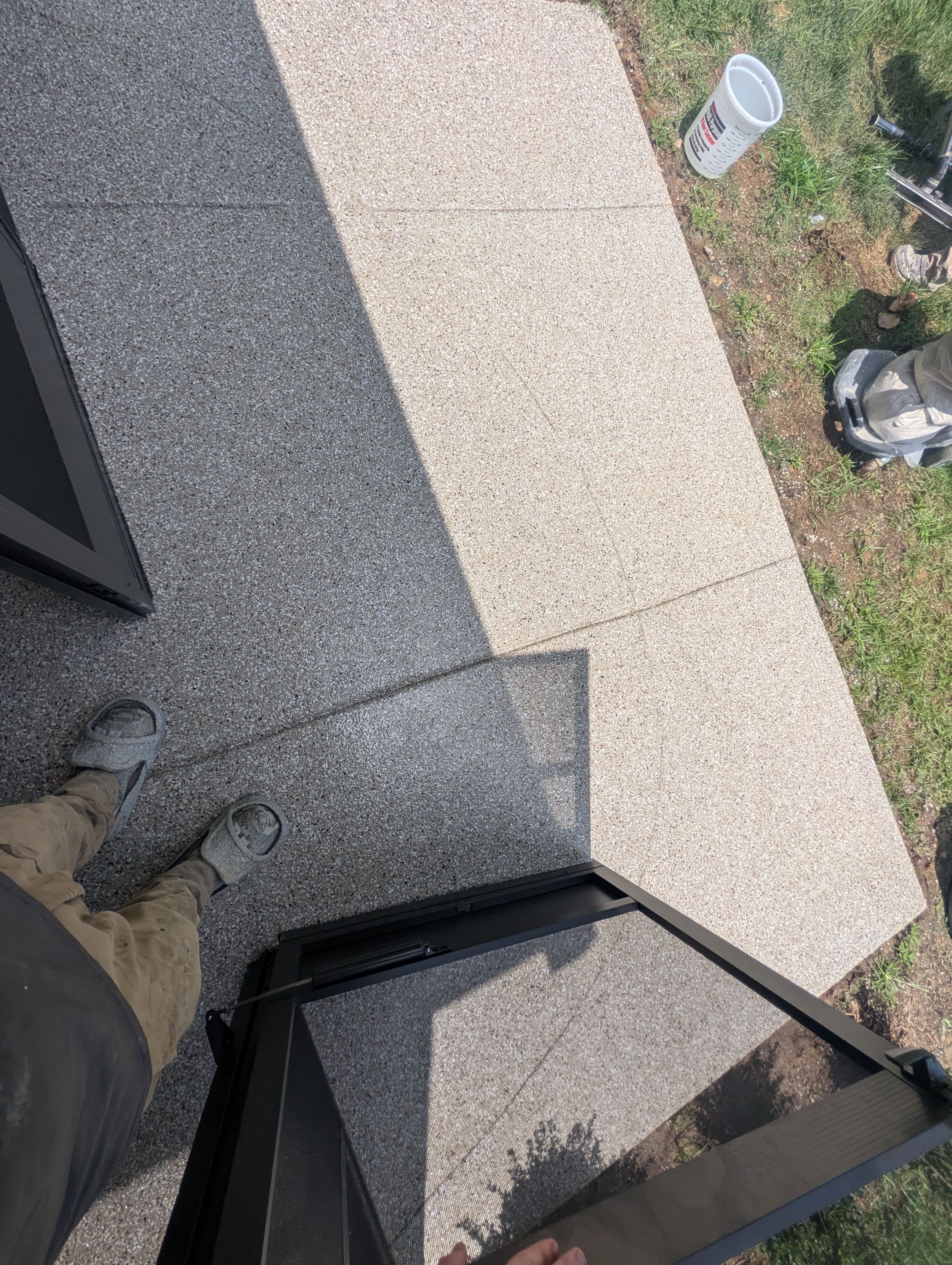 Patio Floor Coating using Creekbed by My Garage Floor Guys