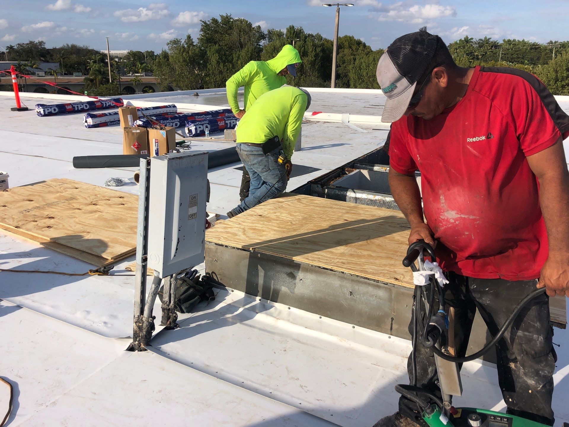 Commercial Re-Roof using GAF TPO by First Due Roofing