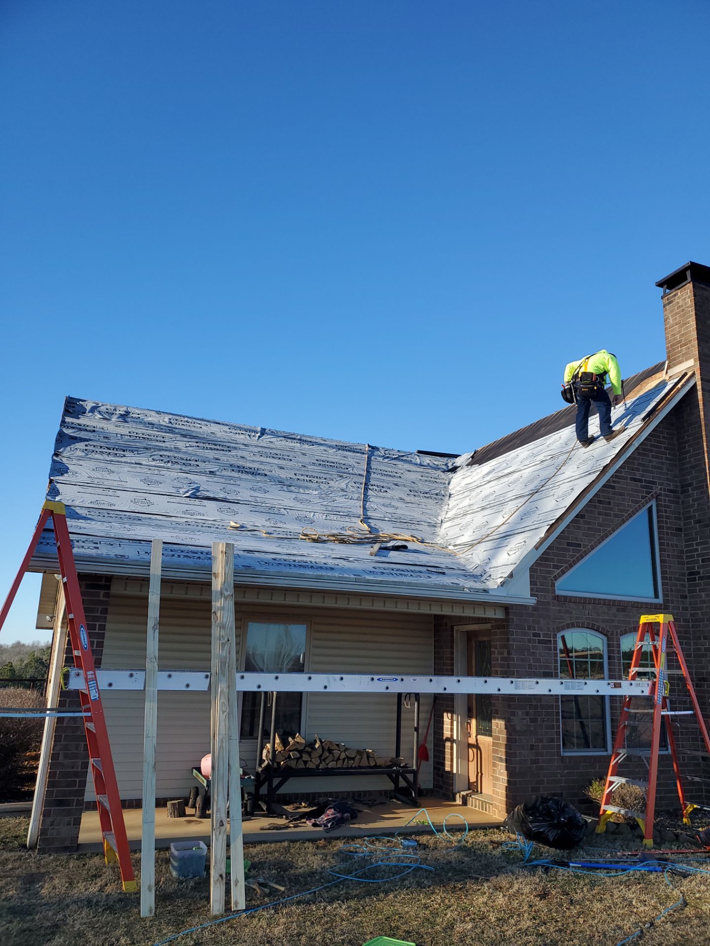 Residential Metal Roof Replacement using Reed's Metals: 26 GA. Colored Residential Metal Panels (Ivory) by Hostetler Roofing
