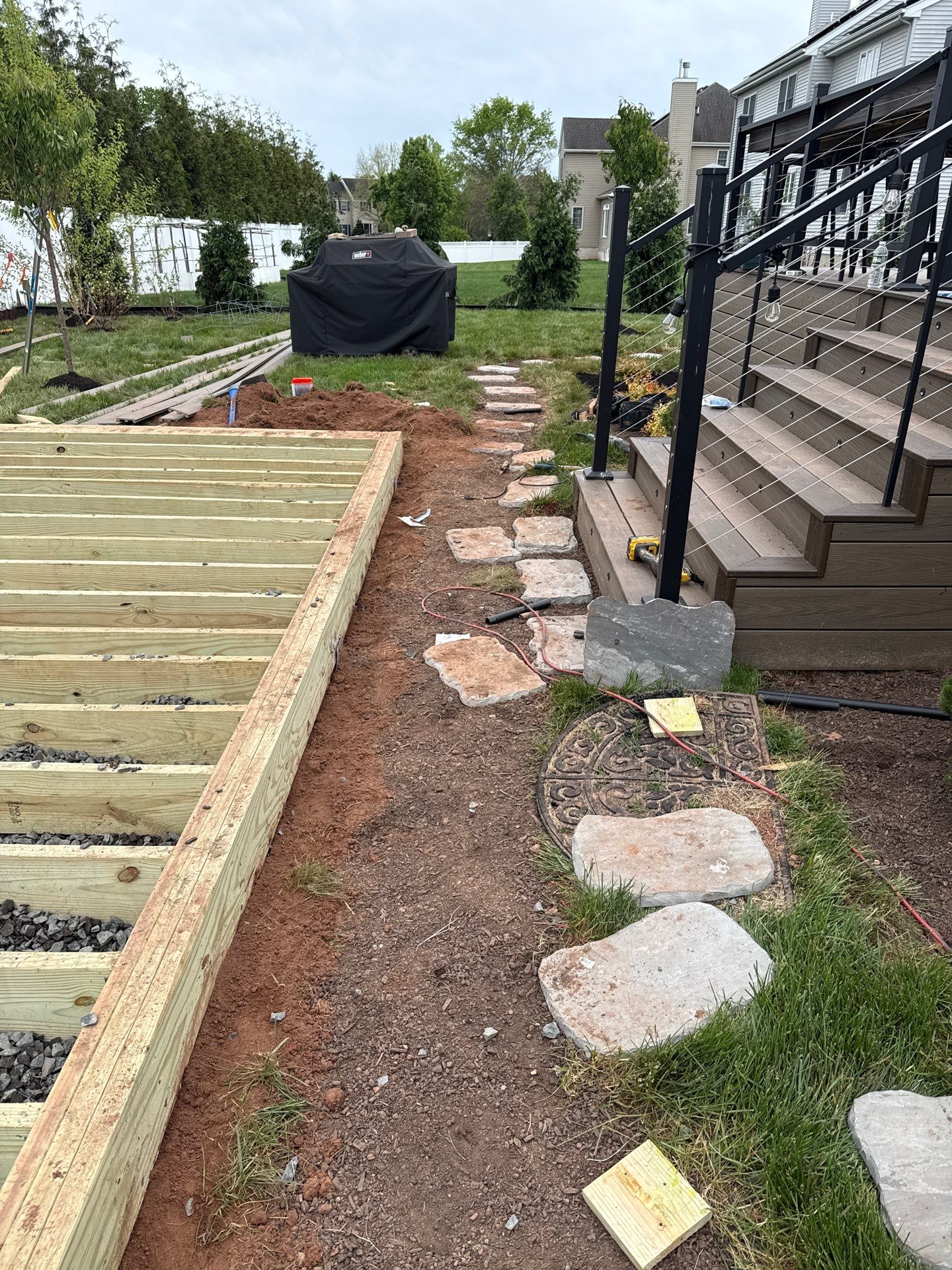 New Deck and outdoor Kitchen In Hillsborough , New Jersey by deck guardian
