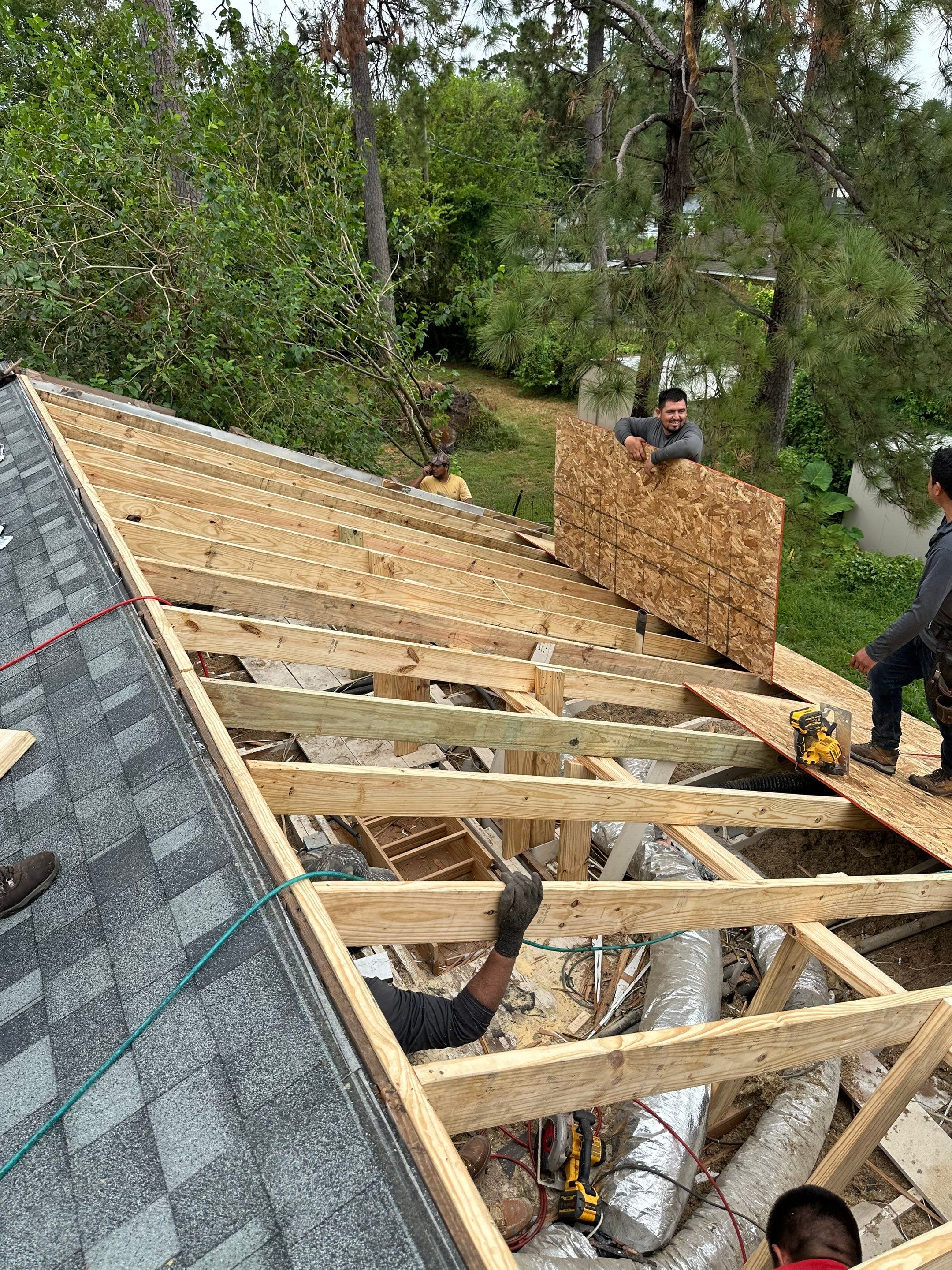 Roof Replacement after a 90-foot tree fell on it! by Core Four Roofing
