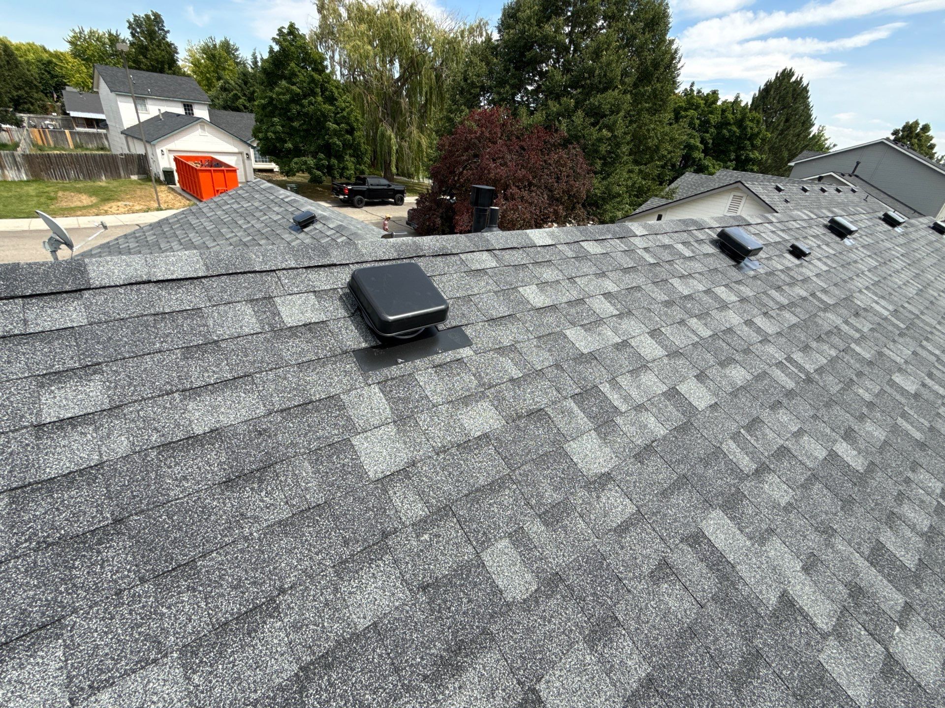 Kuna Residential Roof Replacement Featuring Gray Architectural Shingles by Olive Roofing