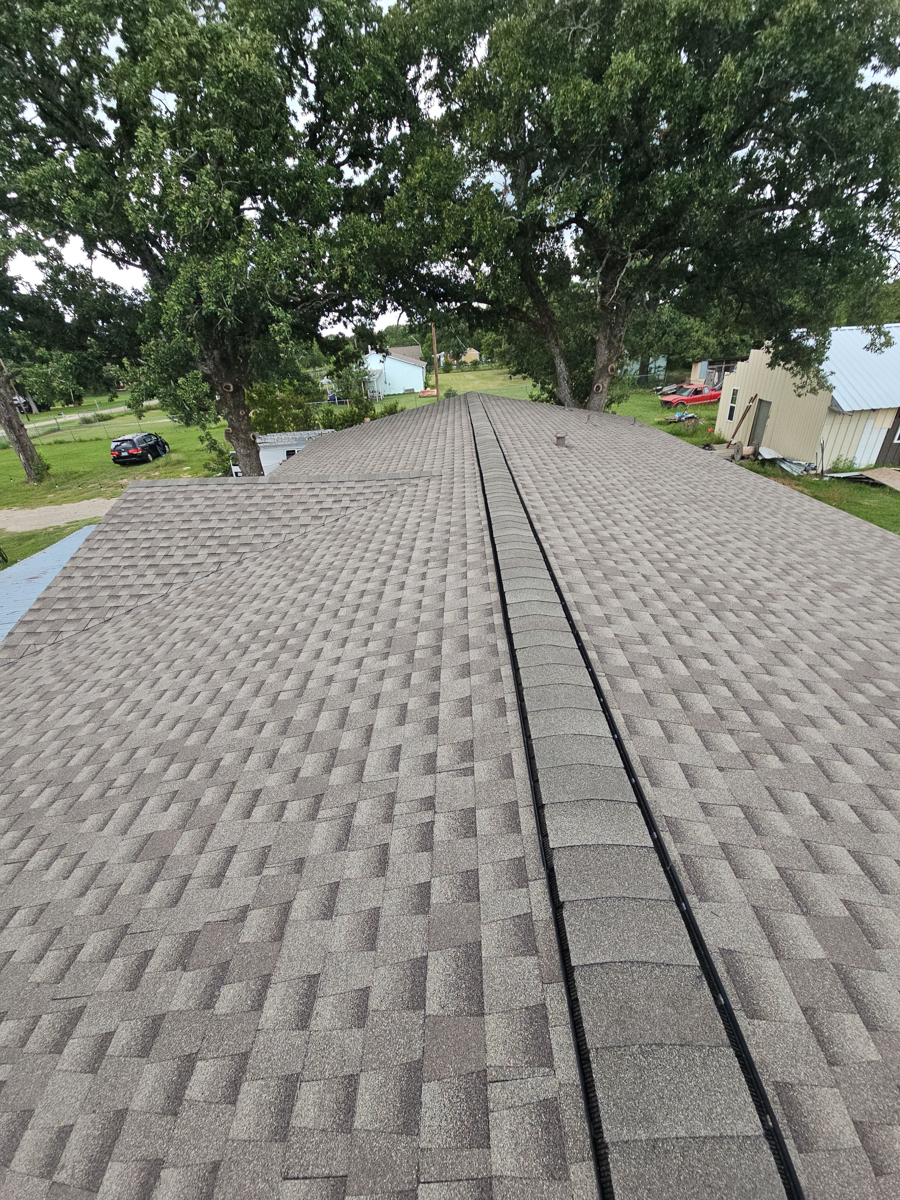 Project in Kemp by road roofing llc
