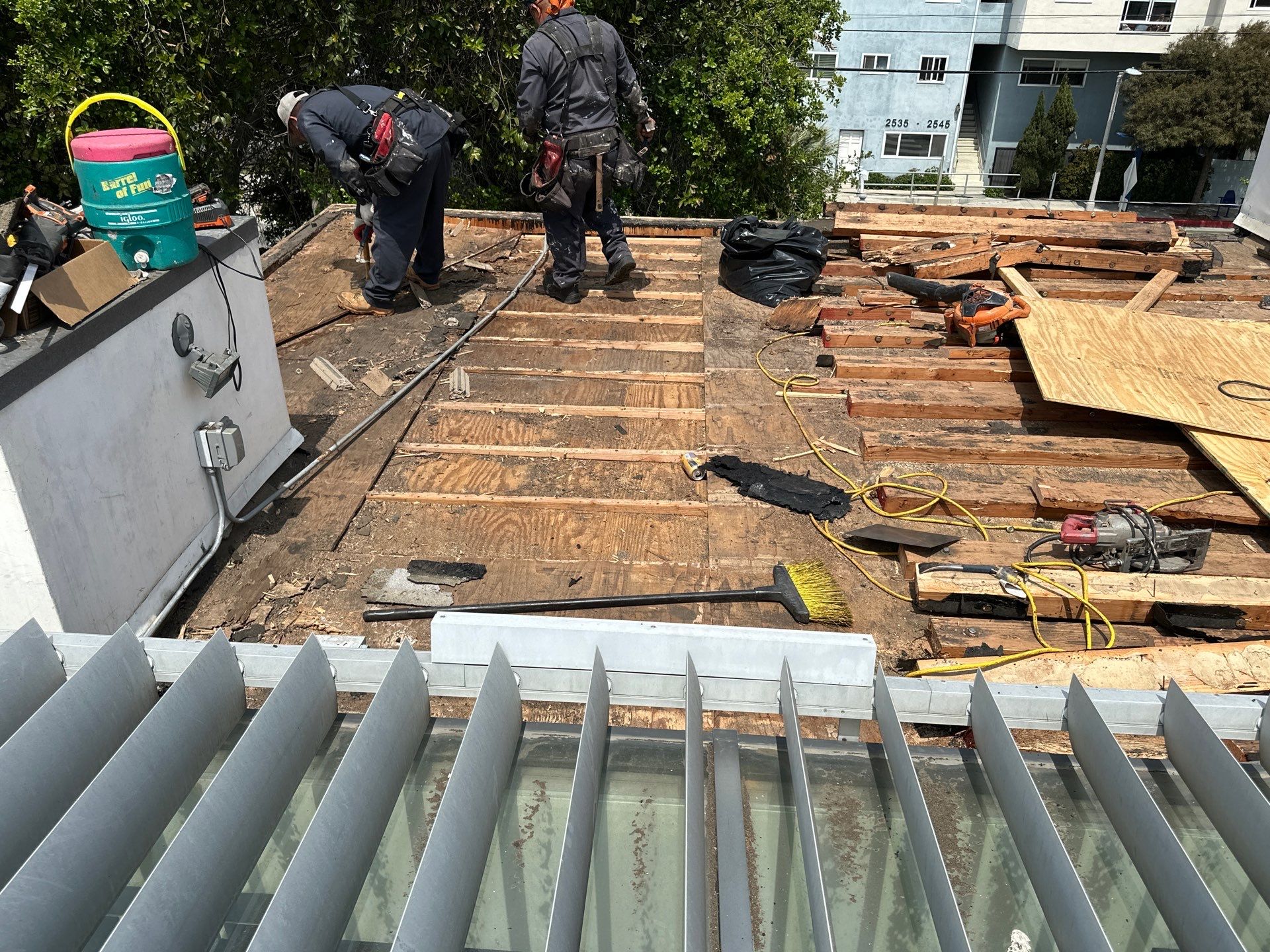 Residential Roofing Installation using Polyglass Torch Down Roofing System by Hull Brothers Roofing