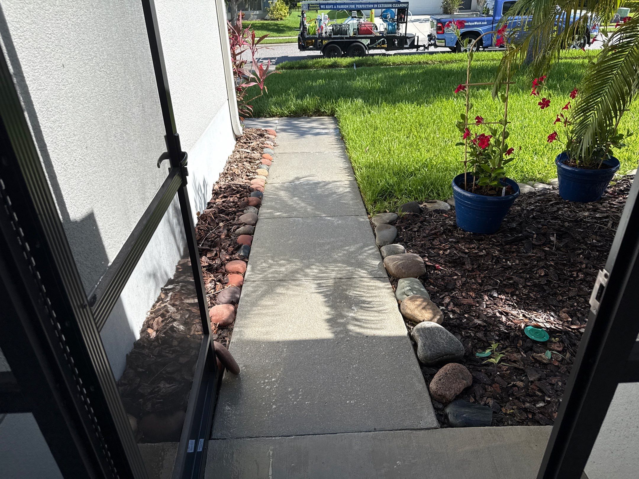 Complete House & Concrete Cleaning in Harrison Ranch Community – Parrish, FL by Sunshine AquaWash