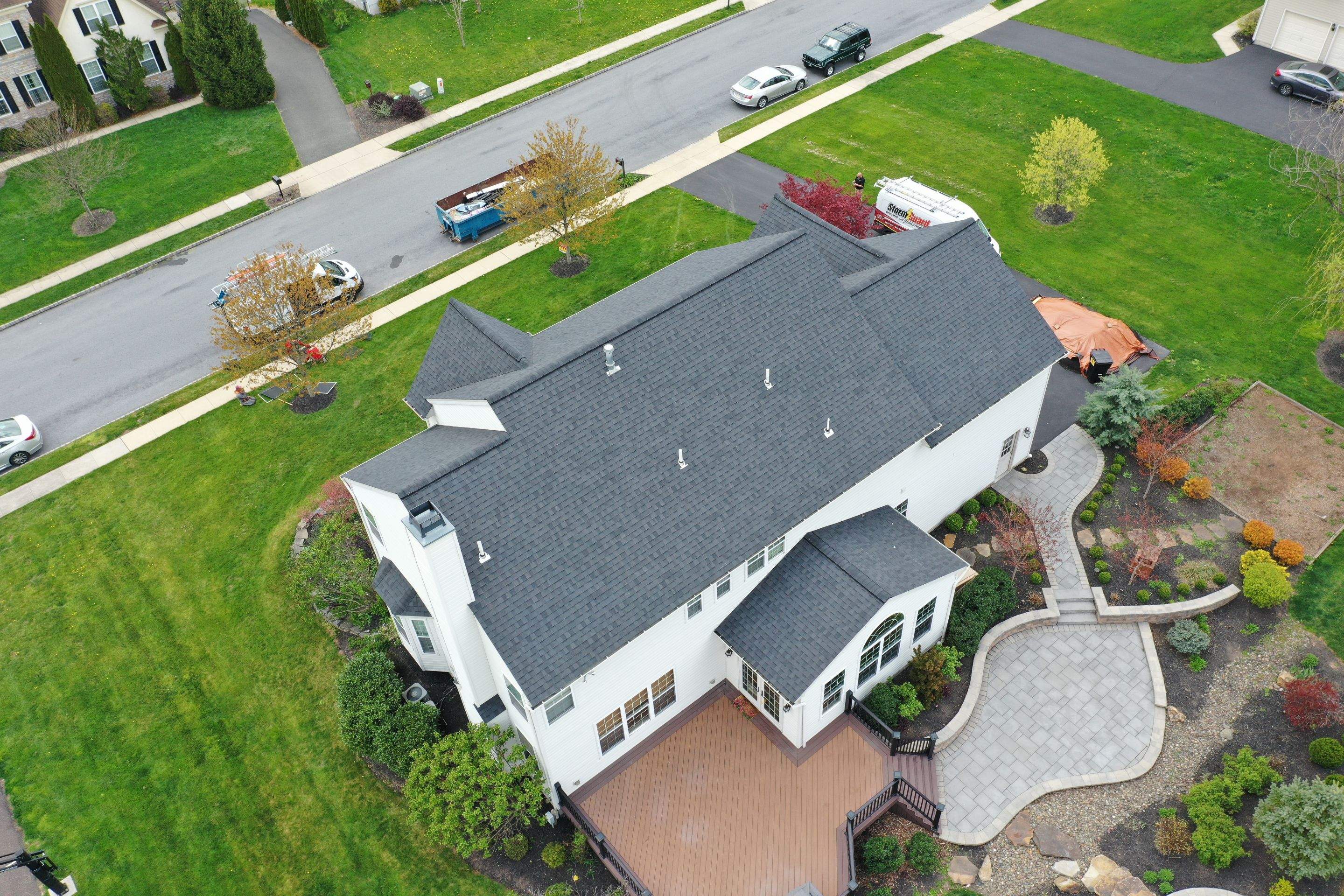 Roofing Installation using CertainTeed Landmark - Moire Black by Storm Guard of Ches-Mont PA