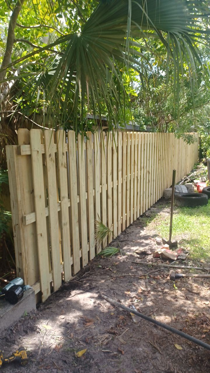 Nokomis, FL 6ft. Tall Treated Wood Shadowbox  by Asap fence and gates, LLC