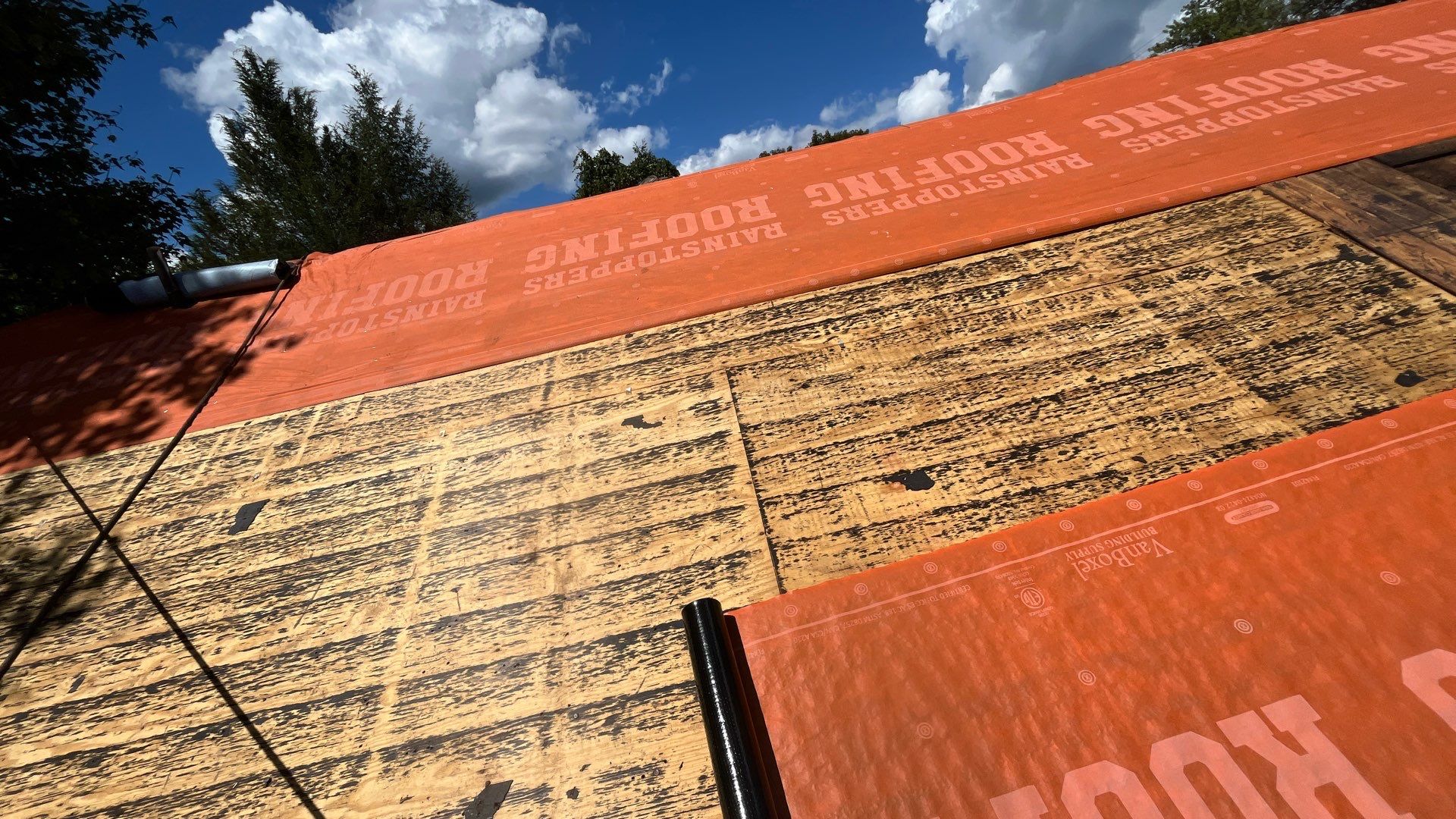 Residential Roofing Installation using GAF TImberline HDZ Hickory by Rainstoppers Roofing