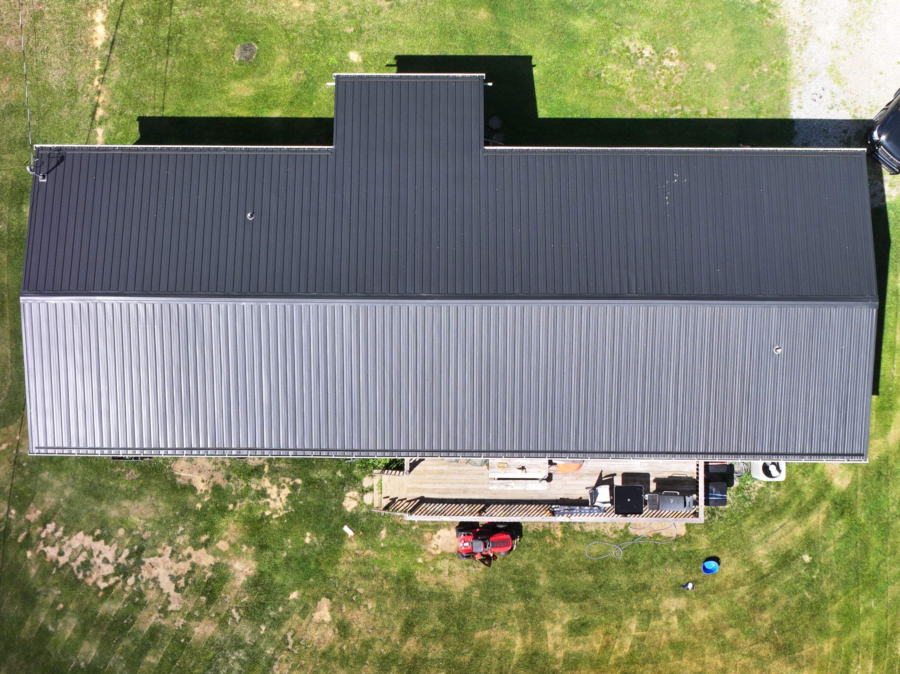 Textured Black AG Panel by Omnia Roofing