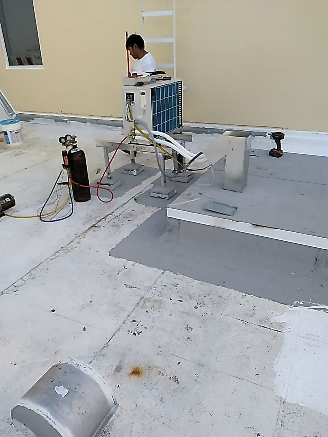 Commercial Flat Roof Repair and HVAC Curb Installation in Boca Raton by Aastro Roofing
