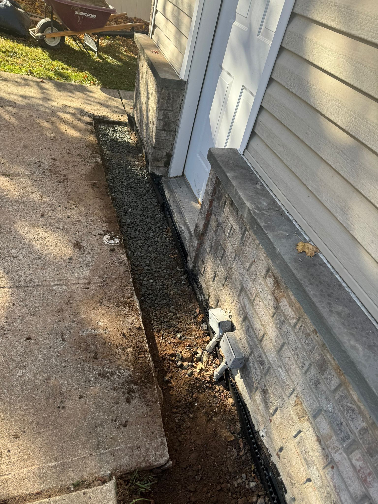 Exterior Spee-D Drain and Waterproofing by Pure Service Pro, LLC 