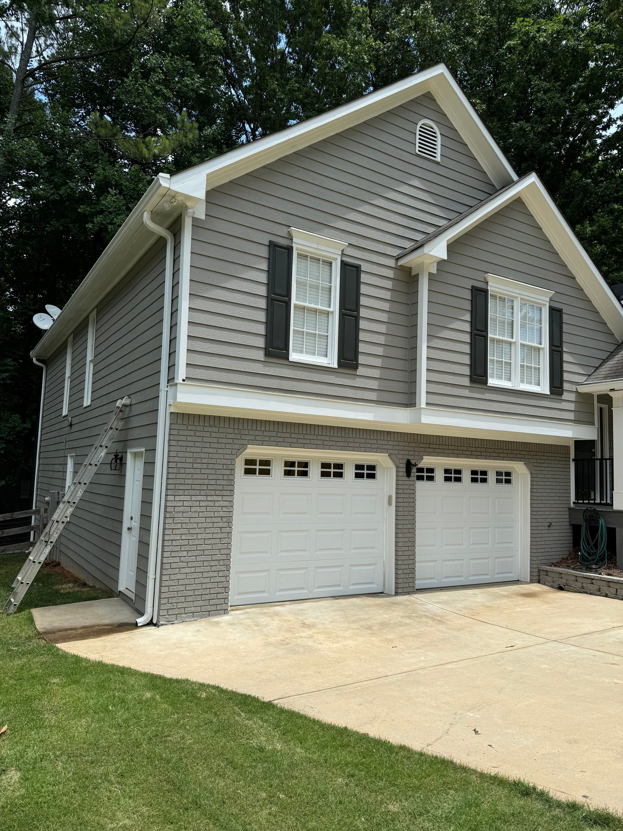 Exterior Painting and Chimney Siding Refresh in Woodstock, Georgia by Swift Home Renovations
