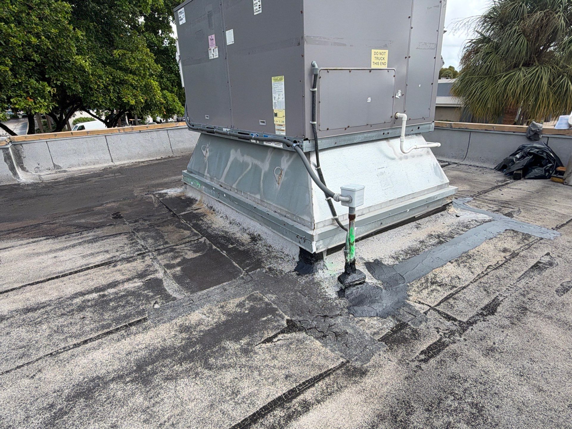 Commercial Roof Restoration and HVAC Flashing Repairs in Pompano Beach by Roof King LLC