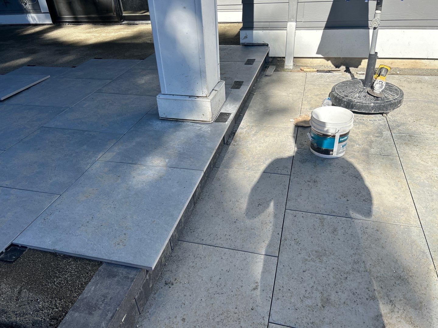 Hardscaping Back Patio Landscape Project  by Jireh Asphalt & Concrete Inc 