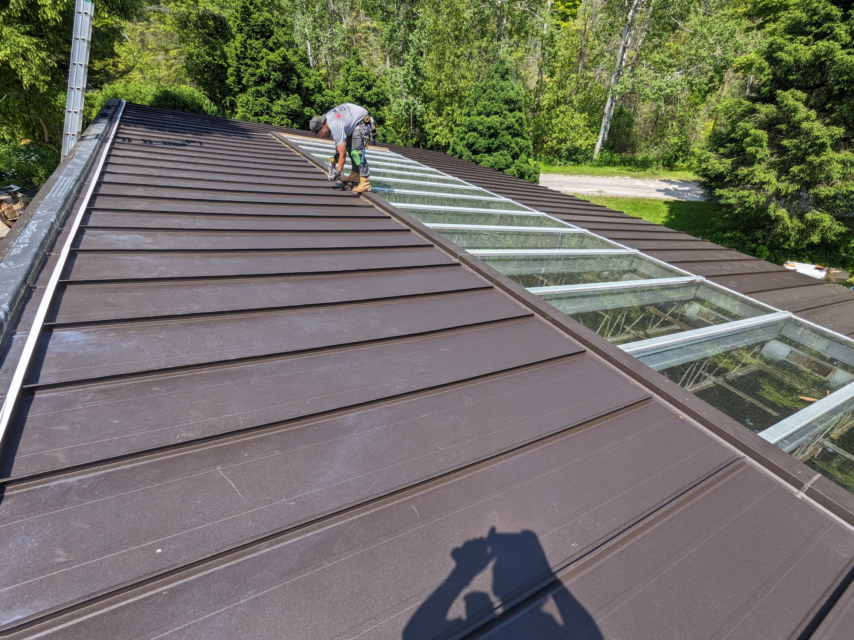 Roof Replacement using 16" Standing Seam Panels by Jay Carter Roofing & Sheet Metal