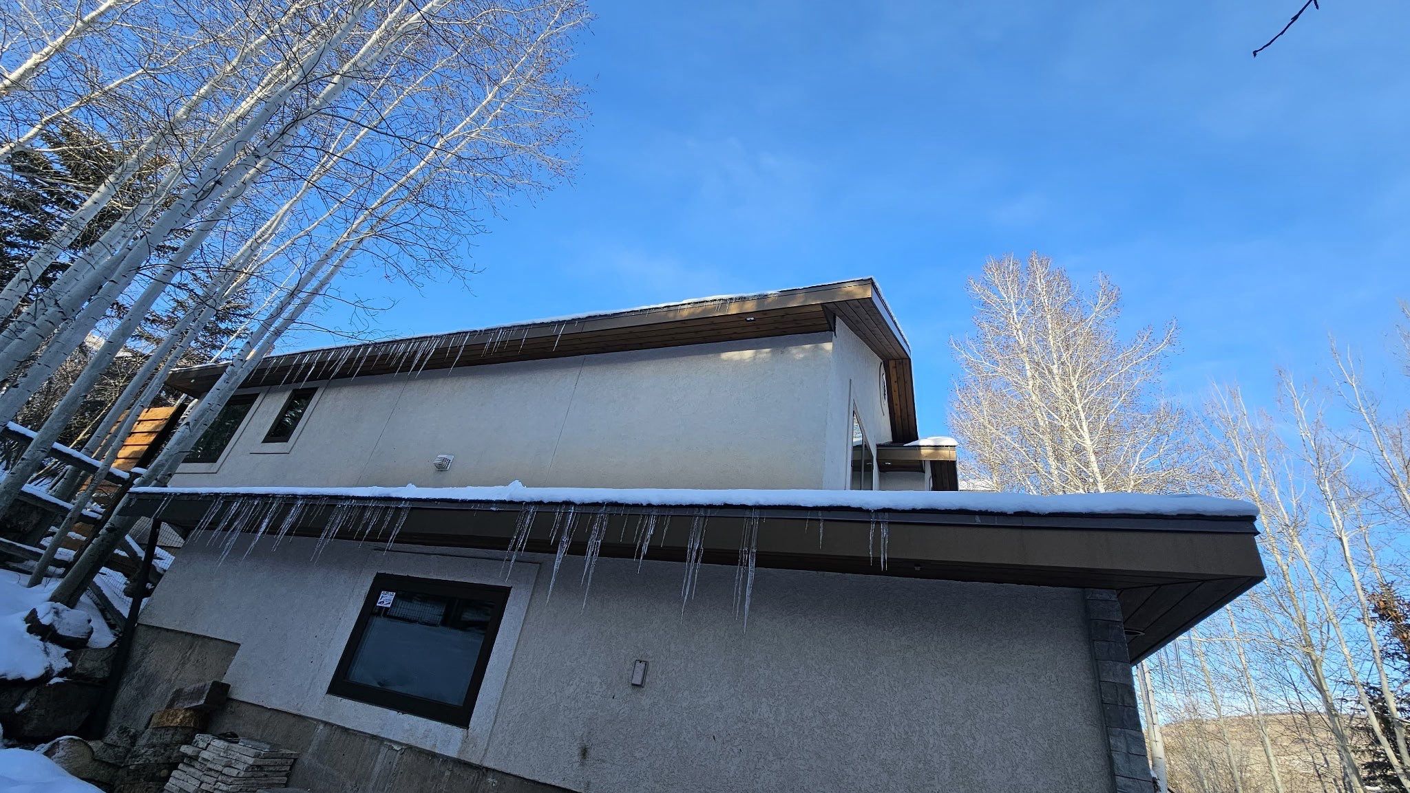 Park City | Custom Cedar Soffits & Fabricated Bronze Fascia | Mission Oak by Ideal Siding Utah