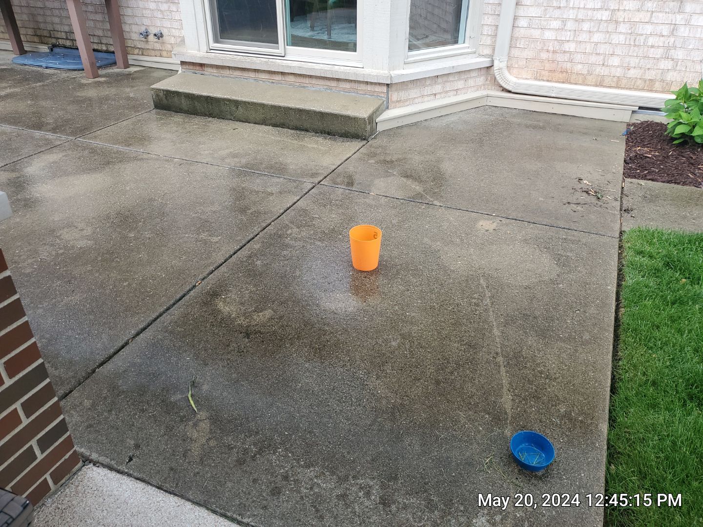 concrete power washing Algaecide, soft wash soap by Northern Power Washing LLC.