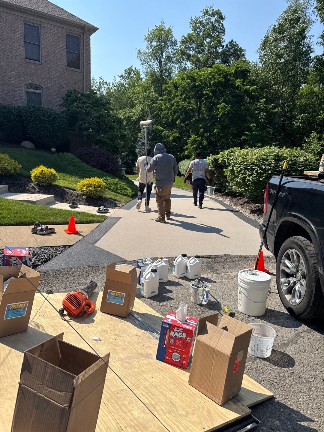 Driveway Walkway Patio Project in Canonsburg by Floors in a Day, Inc