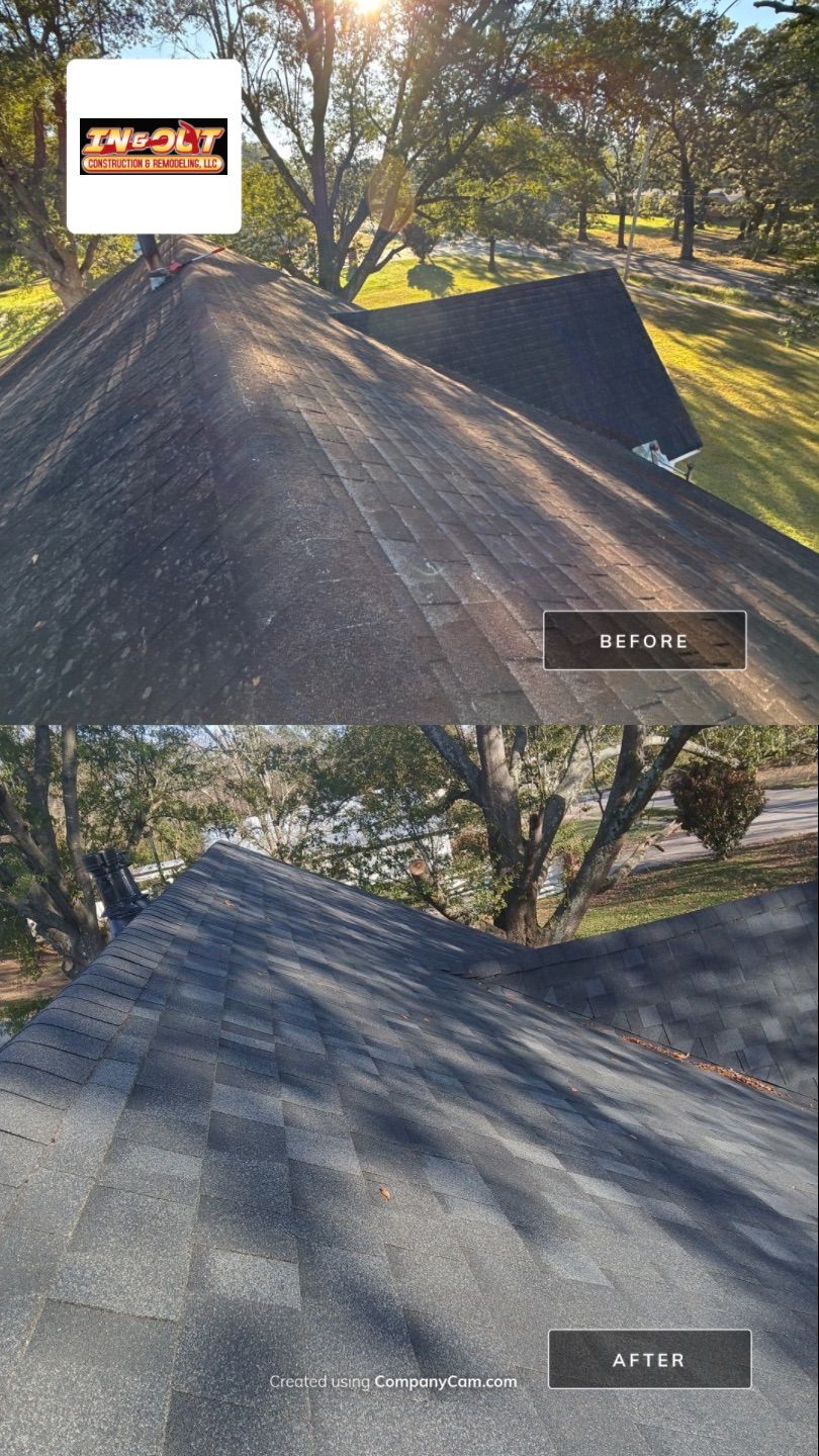 Roof replacement by In & Out Construction & Remodeling, LLC