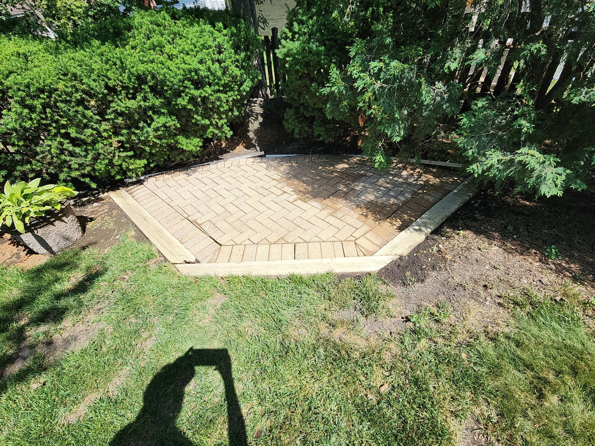 Brick paver cleaning  by Northern Power Washing LLC.