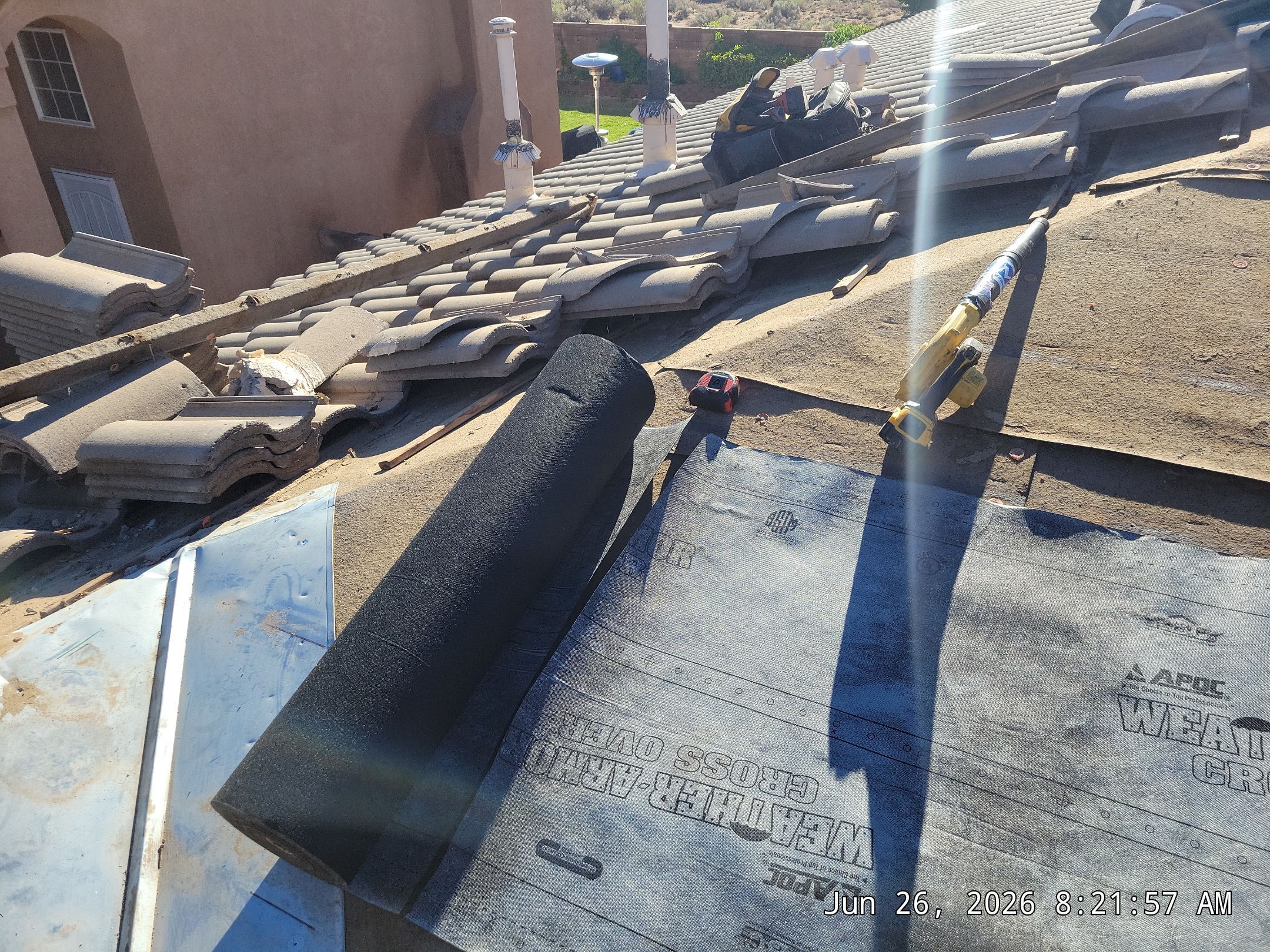 Comprehensive Concrete Tile Roof Underlayment replacement and Vent Sealing in Albuquerque by Doyle Roof Masters Inc