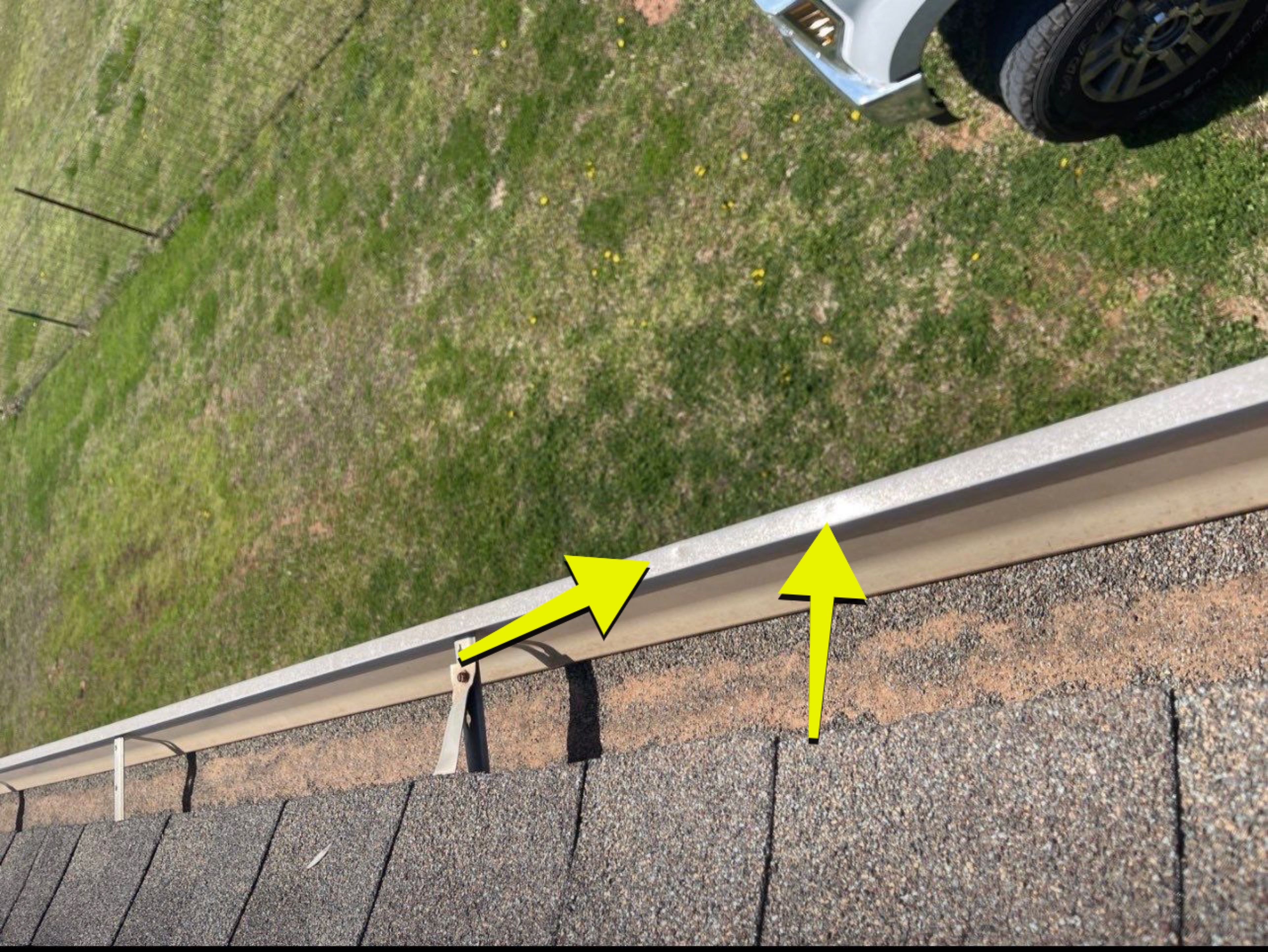 Hail Damage on a Roofing System by Icon Roofing And Construction 
